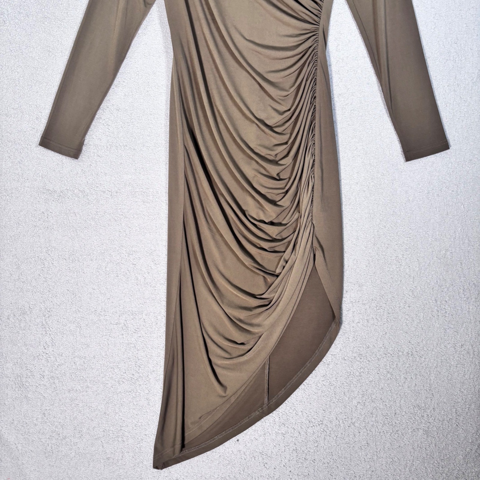 Dolan Left Coast Collection Anthropologie Dress Size M Ruched Hi Low Hem Boho