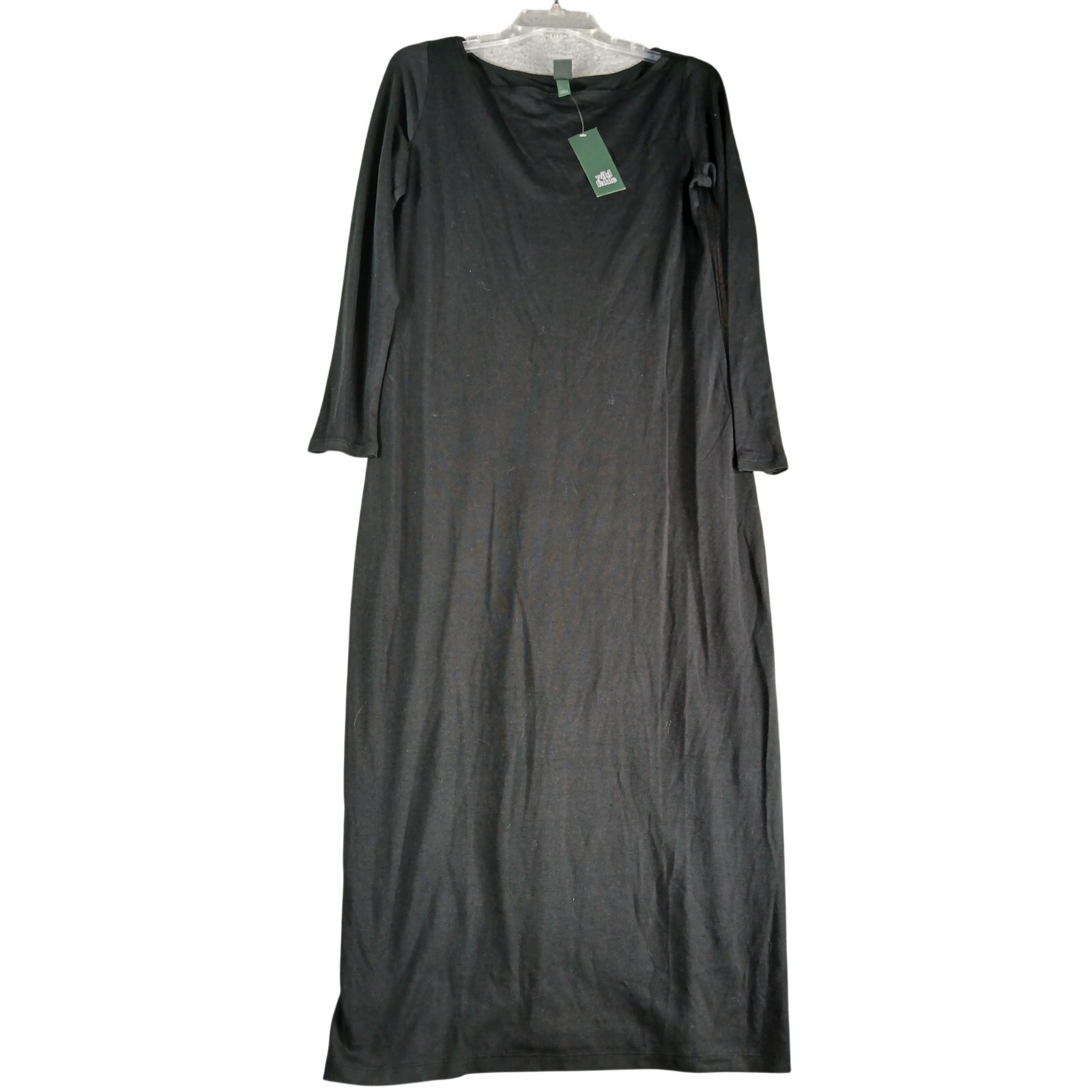 Wild Fable Dress Womens Large Black Fitted Long Sleeve Midi Fall Winter NWT