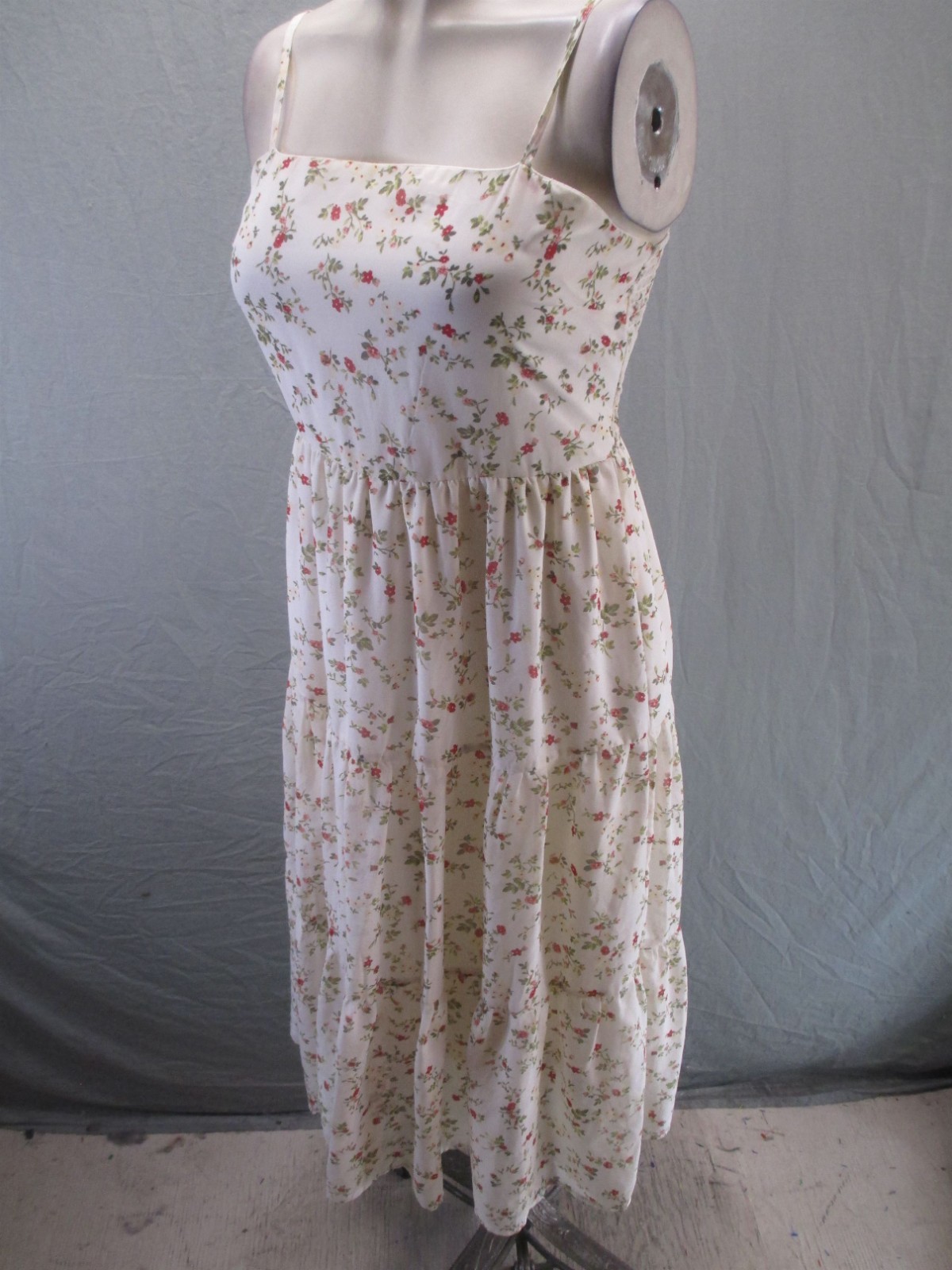 Justify Size S Womens Multicolor Floral Sleeveless Straps Beauty Sundress 278