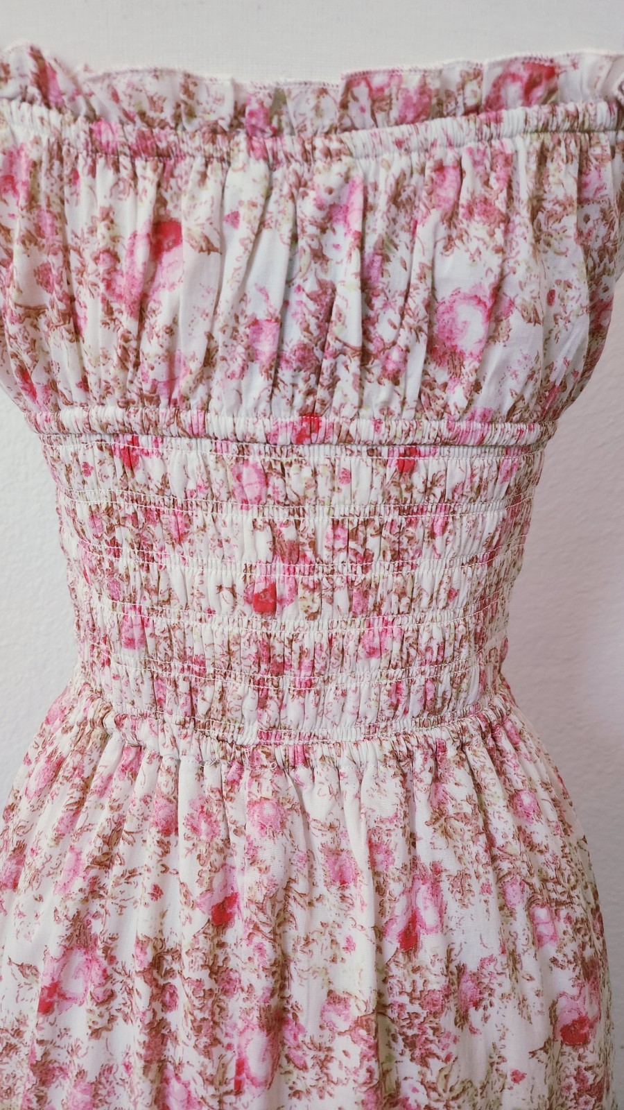 New Anthro Midi Dress Size Small Pink Bow Coquette Romantic Wedding Brunch