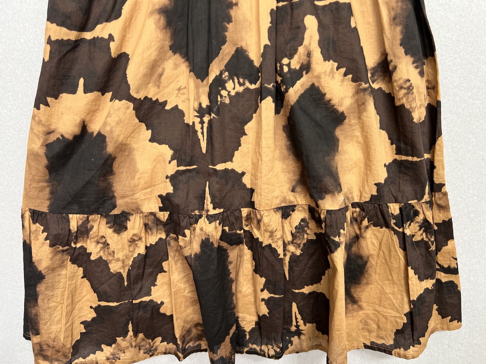 Rails Amabella Short Sleeve Dress Tigers Eye New $238 ~Size Small