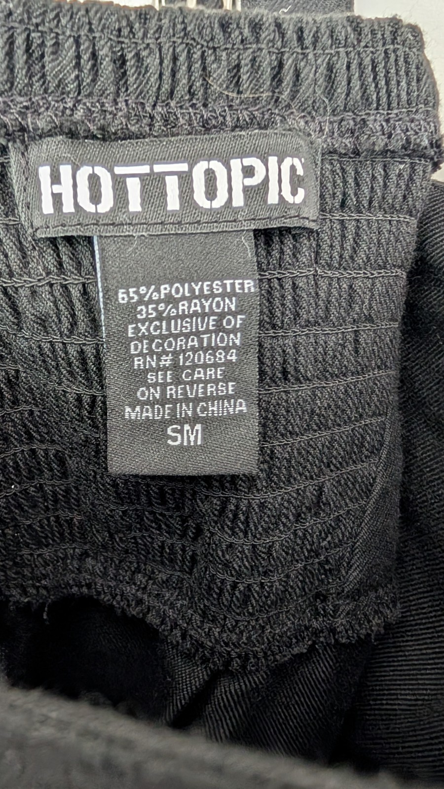 Hot Topic Black Adjustable Buckle Strap Skater Mini Dress Small Side Zip