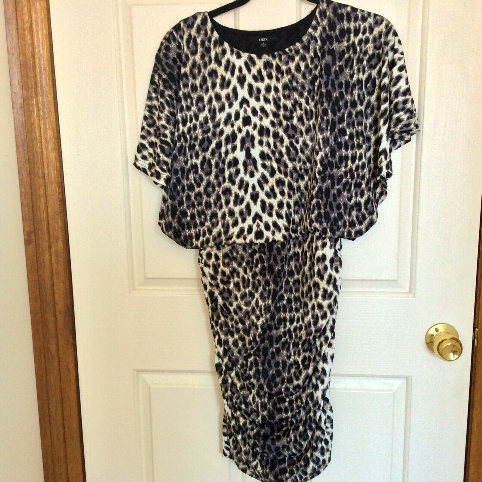 LUXX Women’s Fitted Sexy Chic Animal Party Dress Size S
