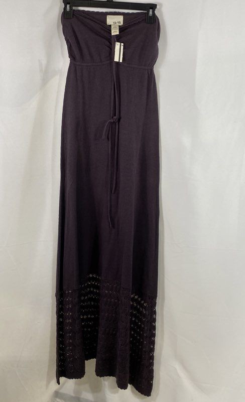 Ya-Ya Women’s Amethyst Siorra Halter Maxi Dress Silk Wool Cashmere Knit NWT Sz S