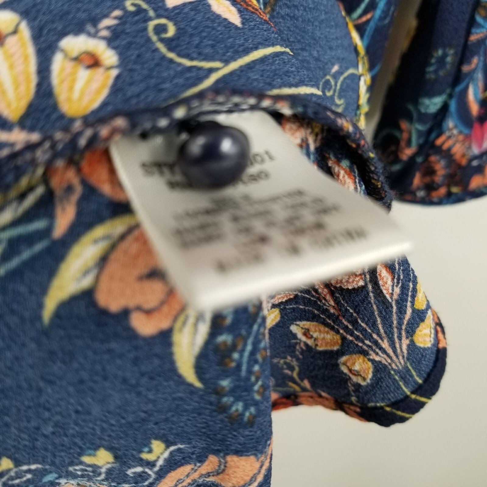 I. Madeline Long Sleeved A Line Midi Length Floral Dress Size Small