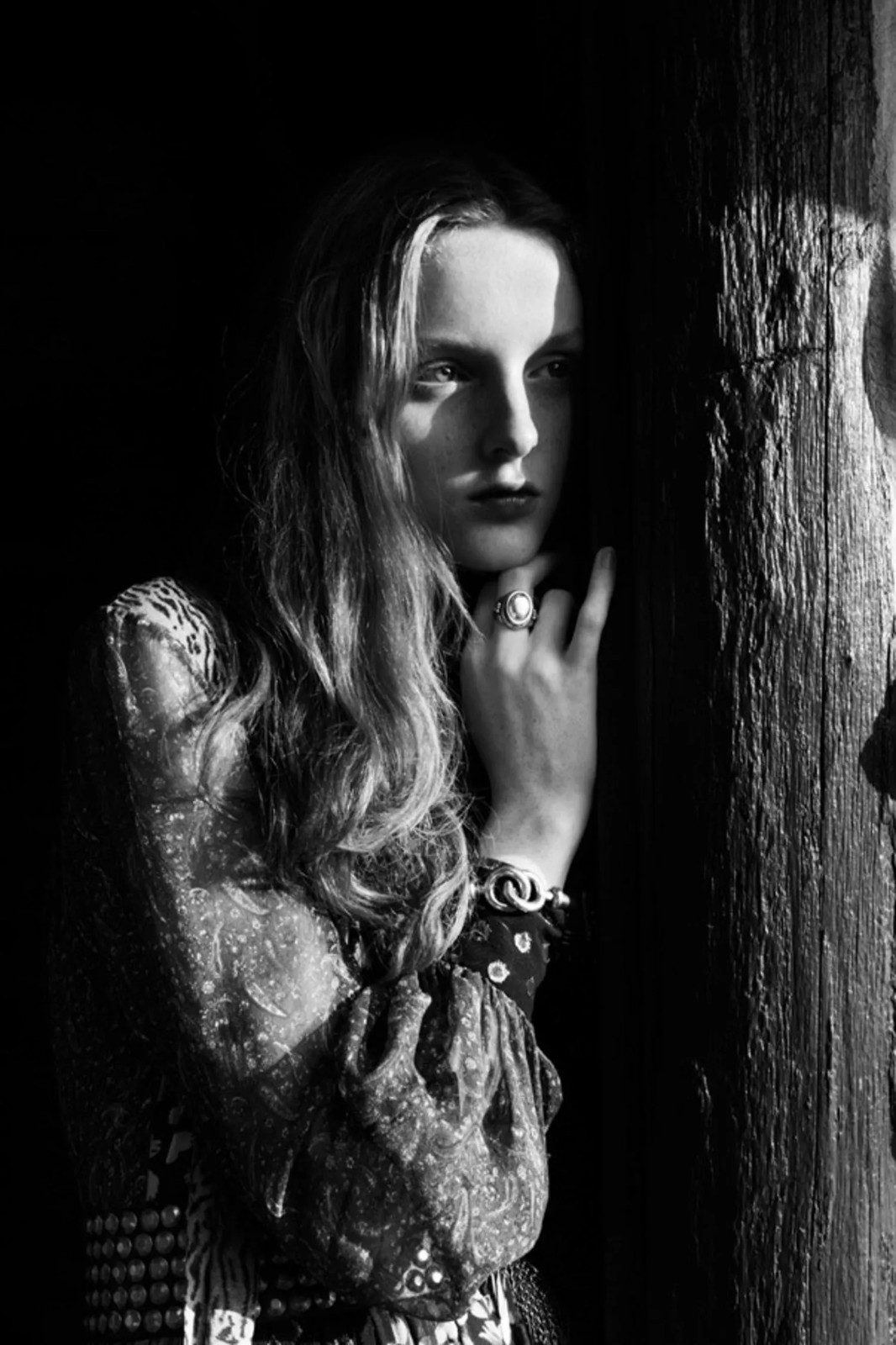 2015 Saint Laurent by HEDI SLIMANE Paisley Silk Chiffon Mini Dress FR40, Resort