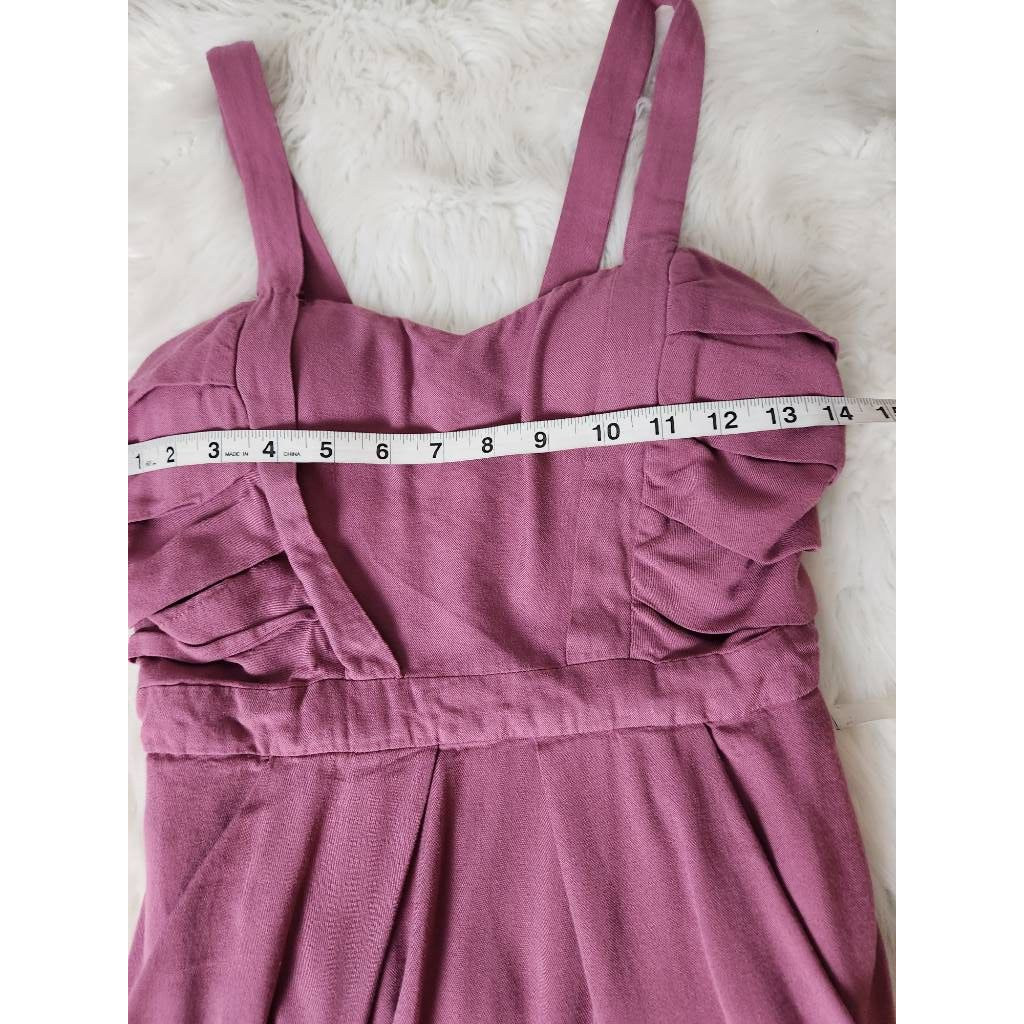 Bcbgeneration Womens Dress Solid Pink Pockets Sweetheart Neck Sleeveless Knit 6