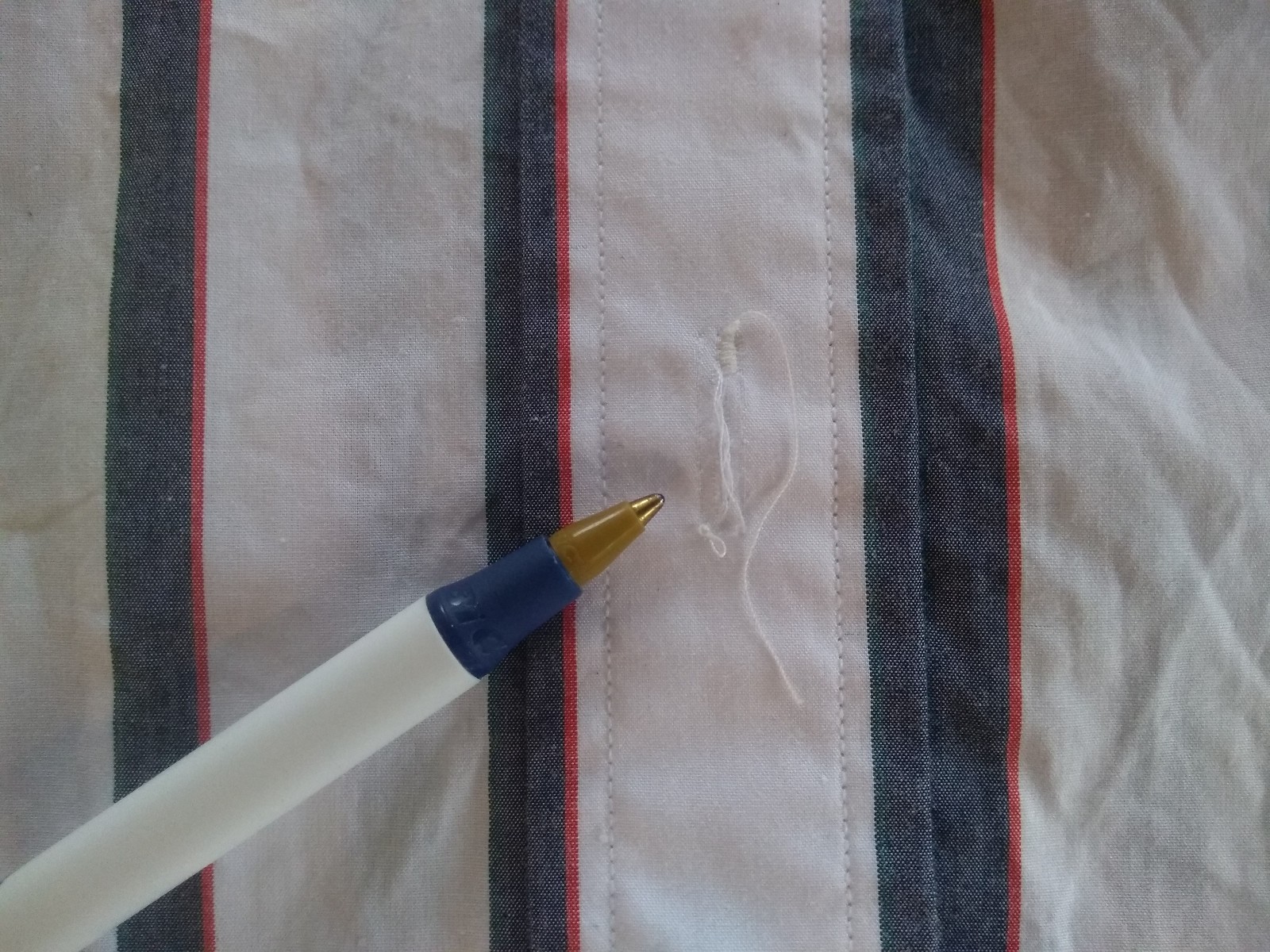 New Thom Browne White Blue Red Broadcloth Thigh Length Cotton Dress TB1 Small