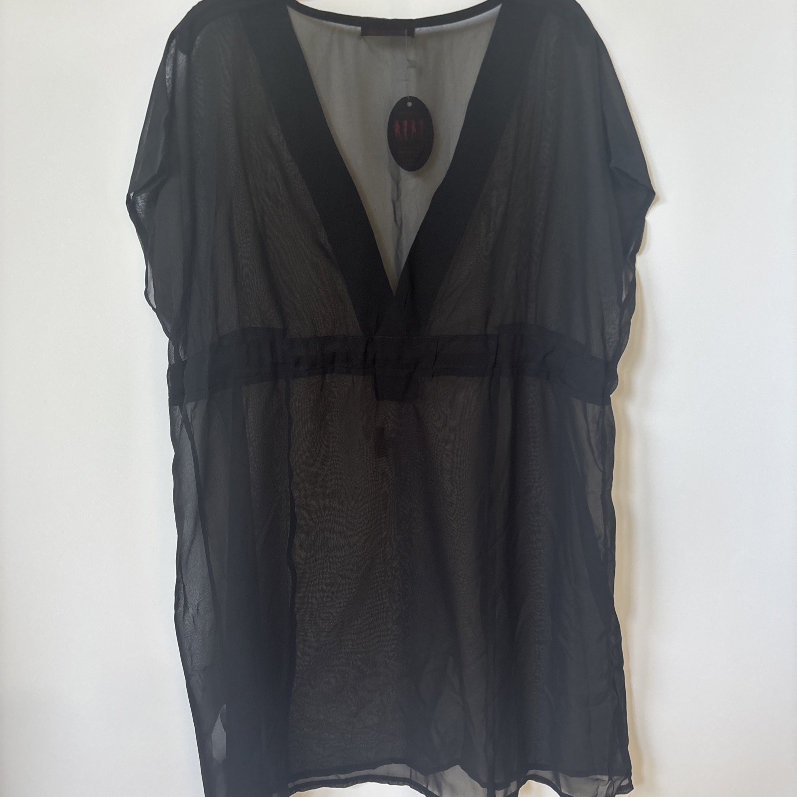 Avidlove Women’s Sheer Black Coverup Slip Dress, Small