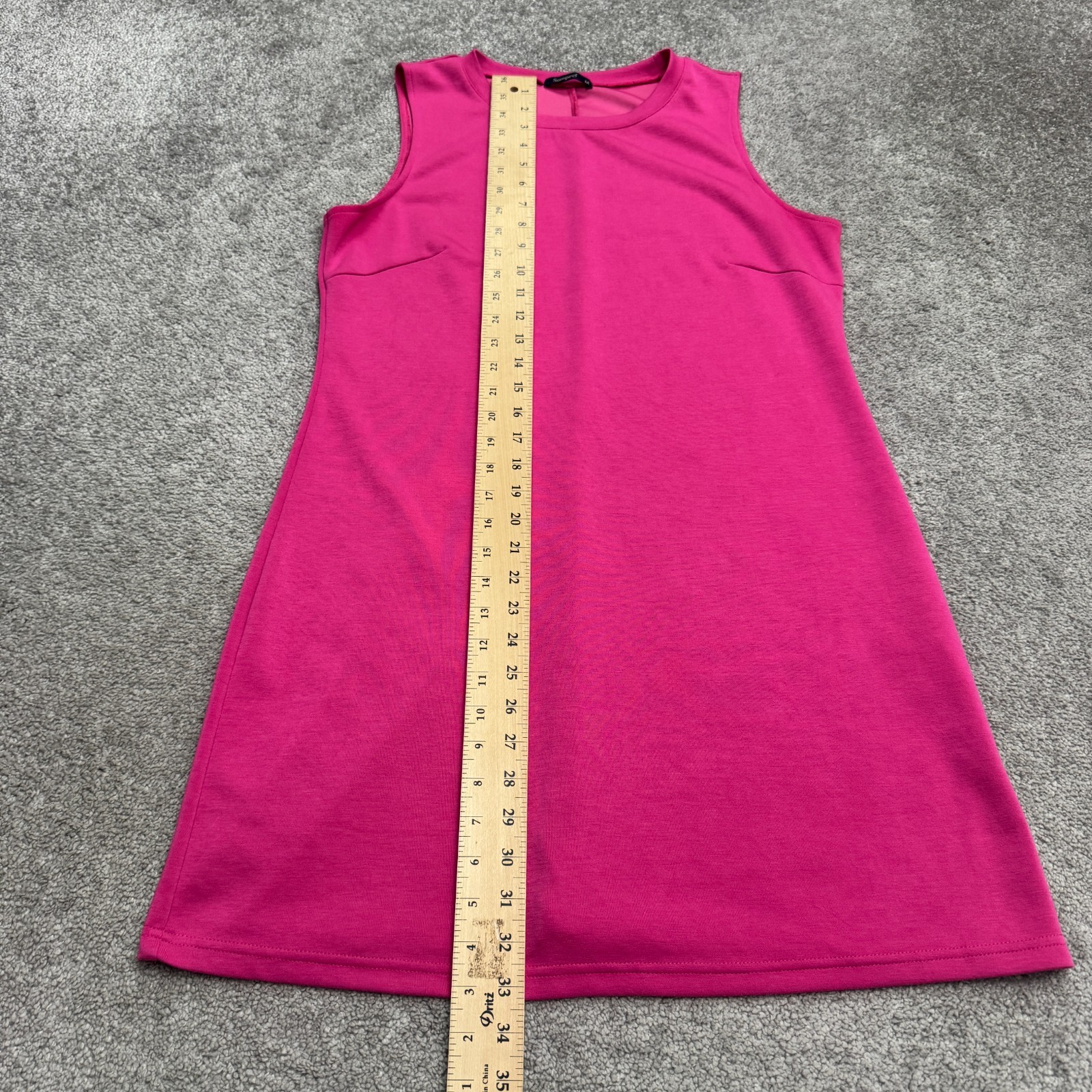 Sampeel Sleeveless Shift Tank Mini Dress Women Medium Pink Casual Stretch Summer