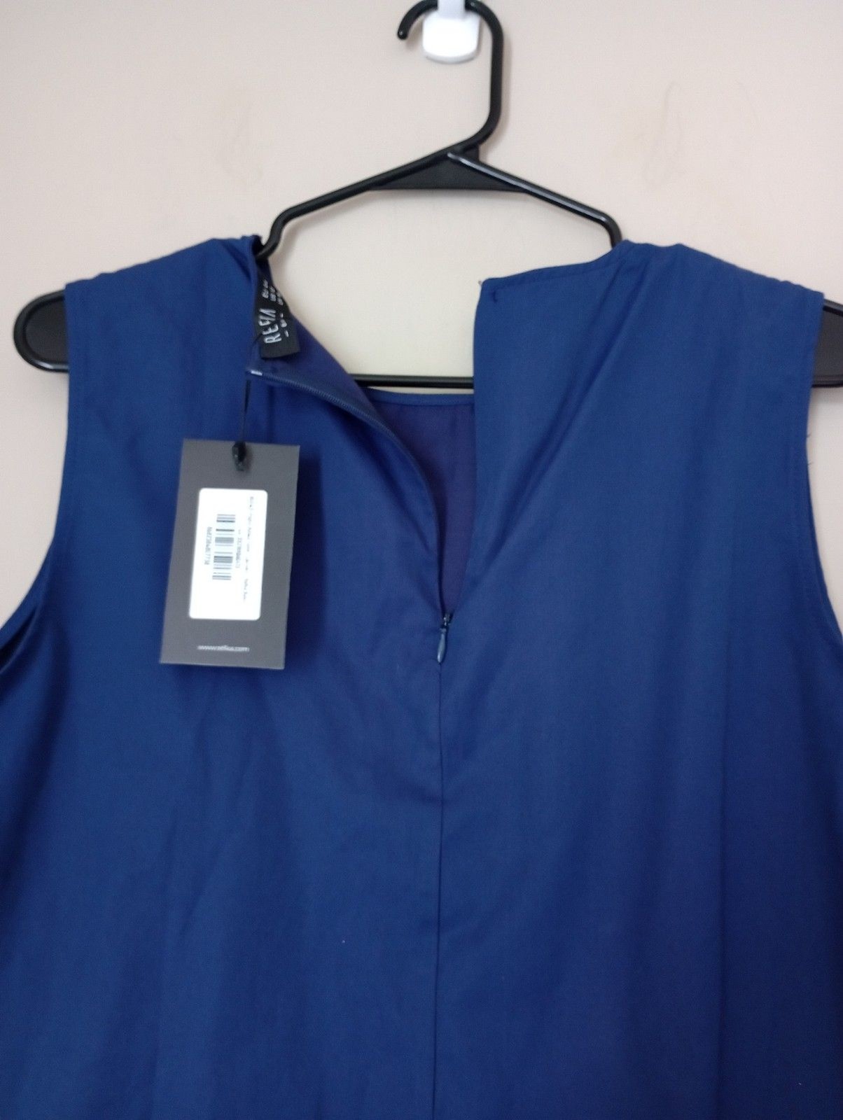 NWT Refka Navy Blue Sleeveless Sheath Style Tunic Size 12