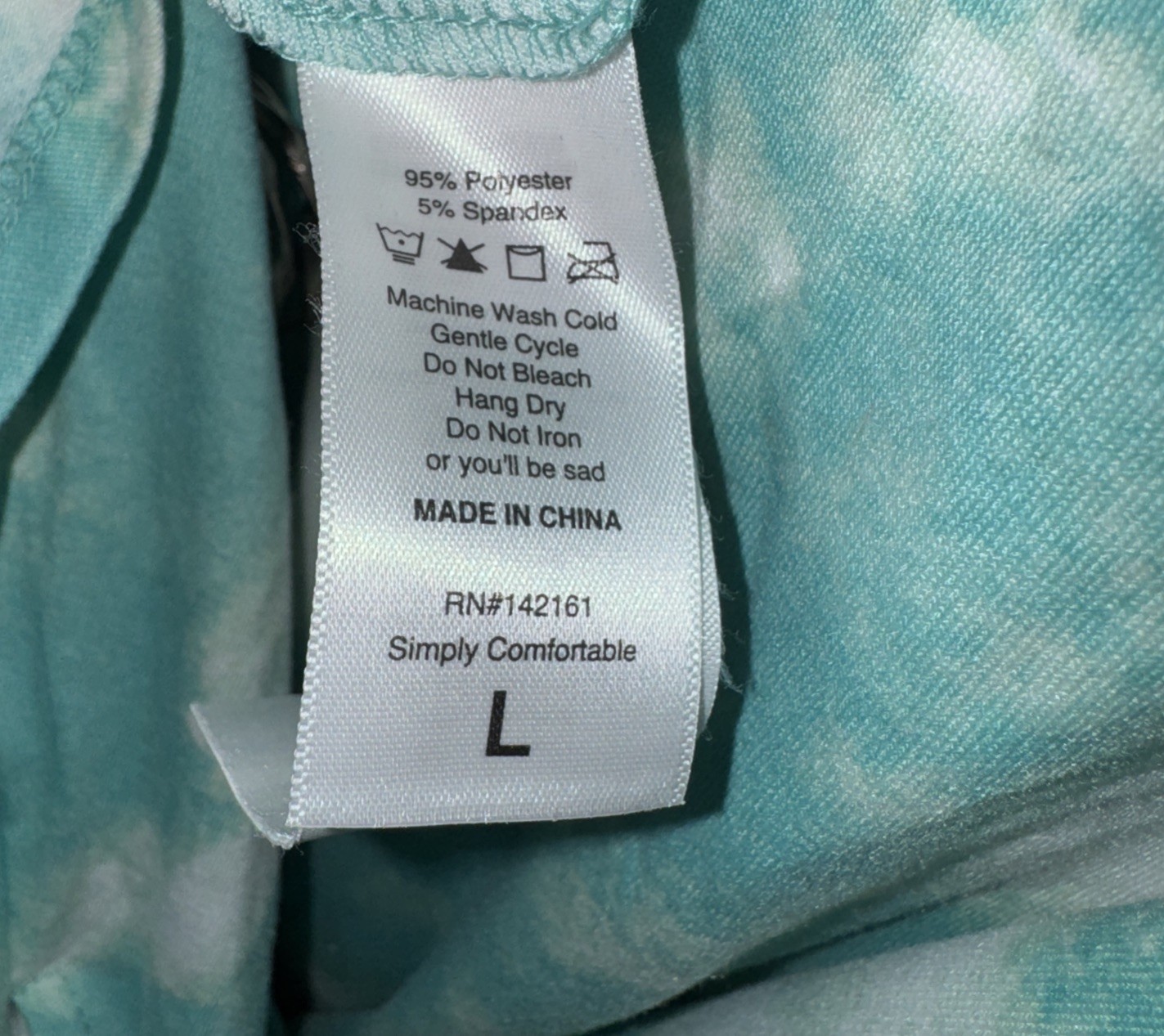 NWT LuLaRoe Large Mint Green Yellow & White Tie Dye Jessie Swing Dress w/Pockets