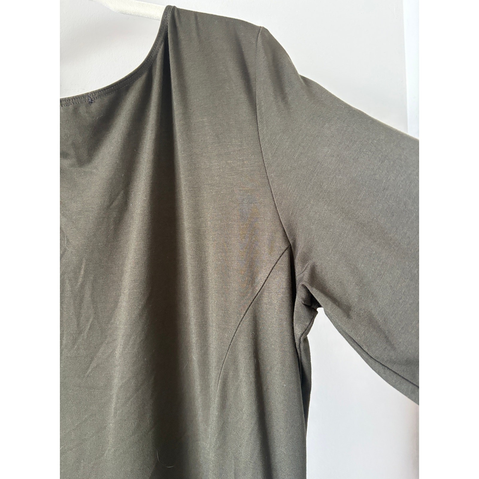 Miik Canada Bamboo Oversized Midi Dress Sz L Boho Lagenlook Minimalist Scandi