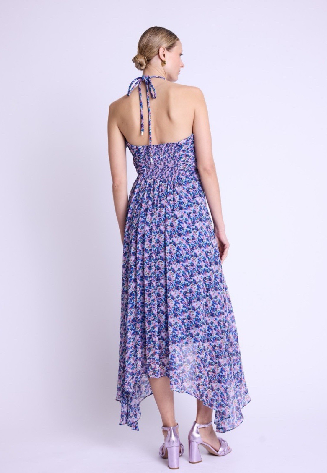 BERENICE Romila Printed Flowing Maxi Dress BNWT 36/S $299