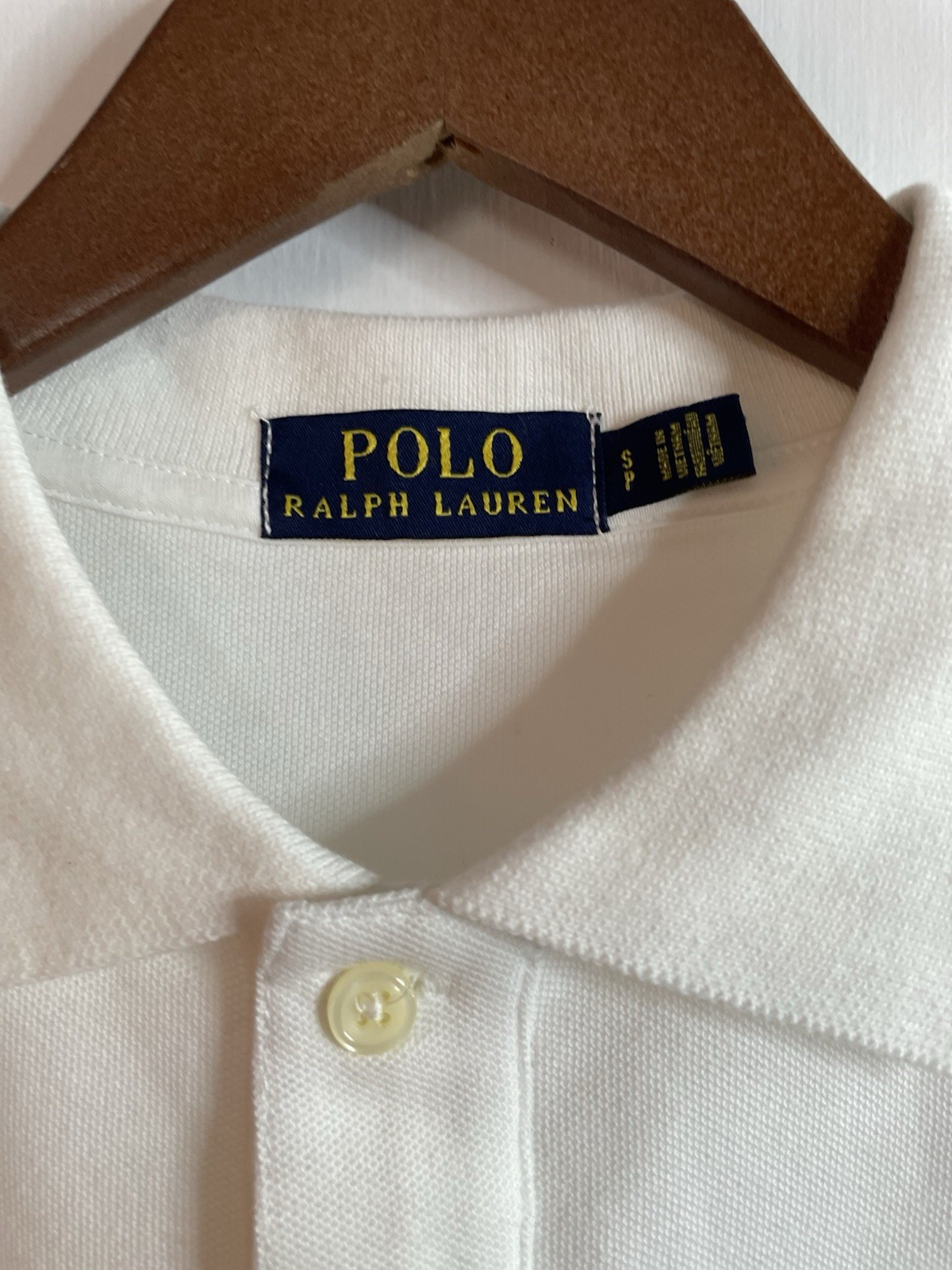 Ralph Lauren White Polo 100% Cotton Polo Dress Signature Embroidered Navy Pony