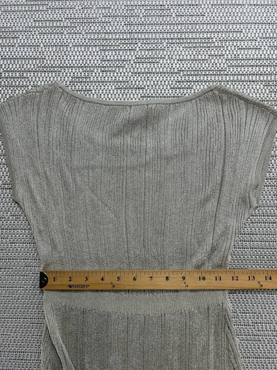 Saloni Dress Womens Medium Biege Knit Midi