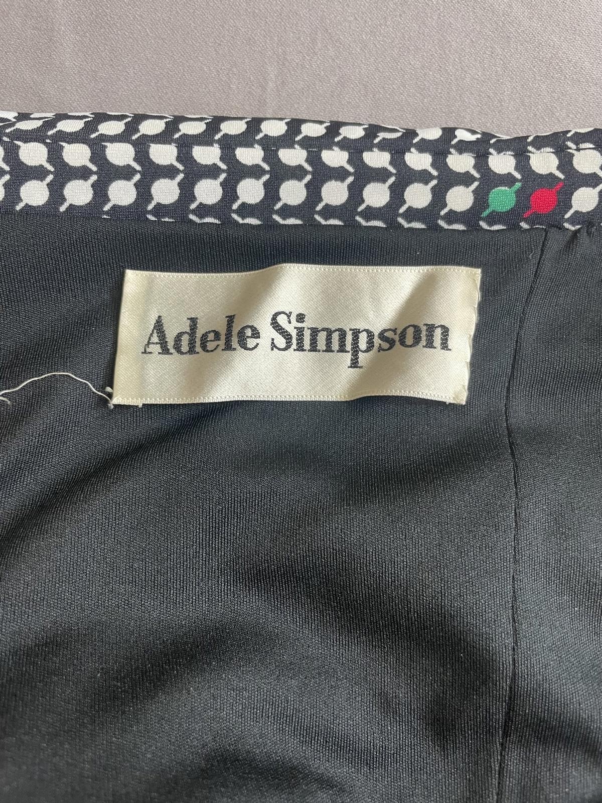 Adele Simpson vintage stunning maxi dress with shawl/scarf sz 8