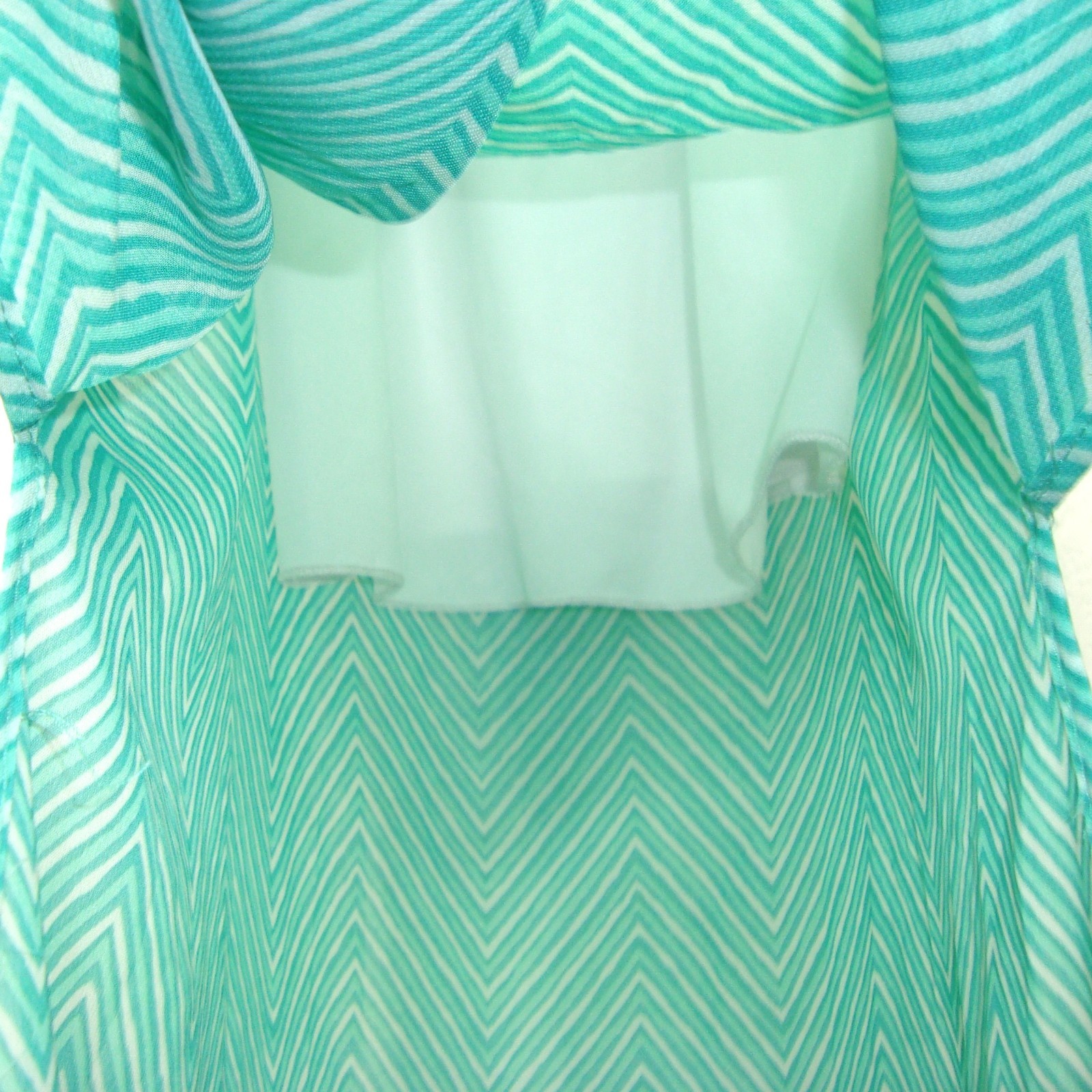 NEW Kut From The Kloth 2 Pc Maxi Dress Women Size M Chevron Print Semi Sheer