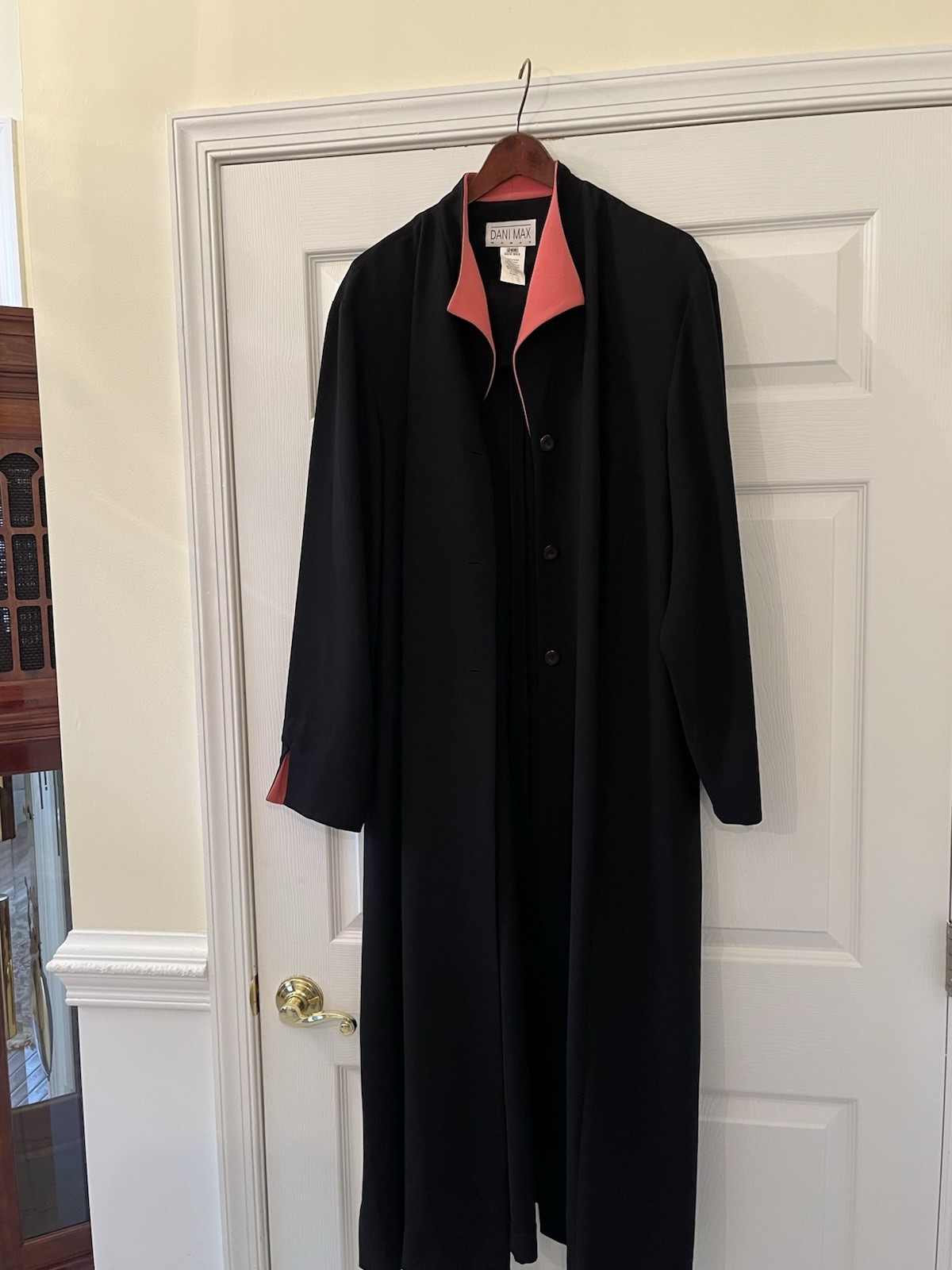 Dani Max Black Evening Jacket With Fuchsia Trim-22W