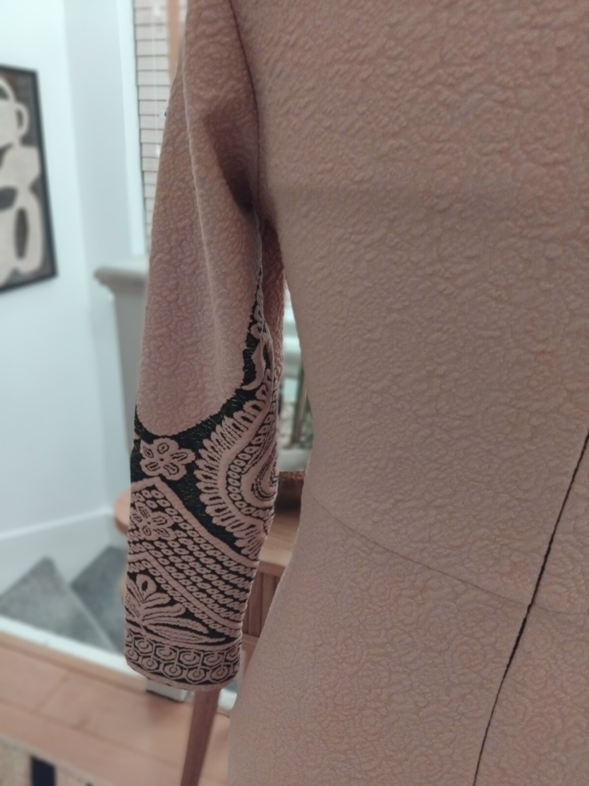 Lovie’s Embossed Printed Shift Dress Size S 38 Inches New Without Tags