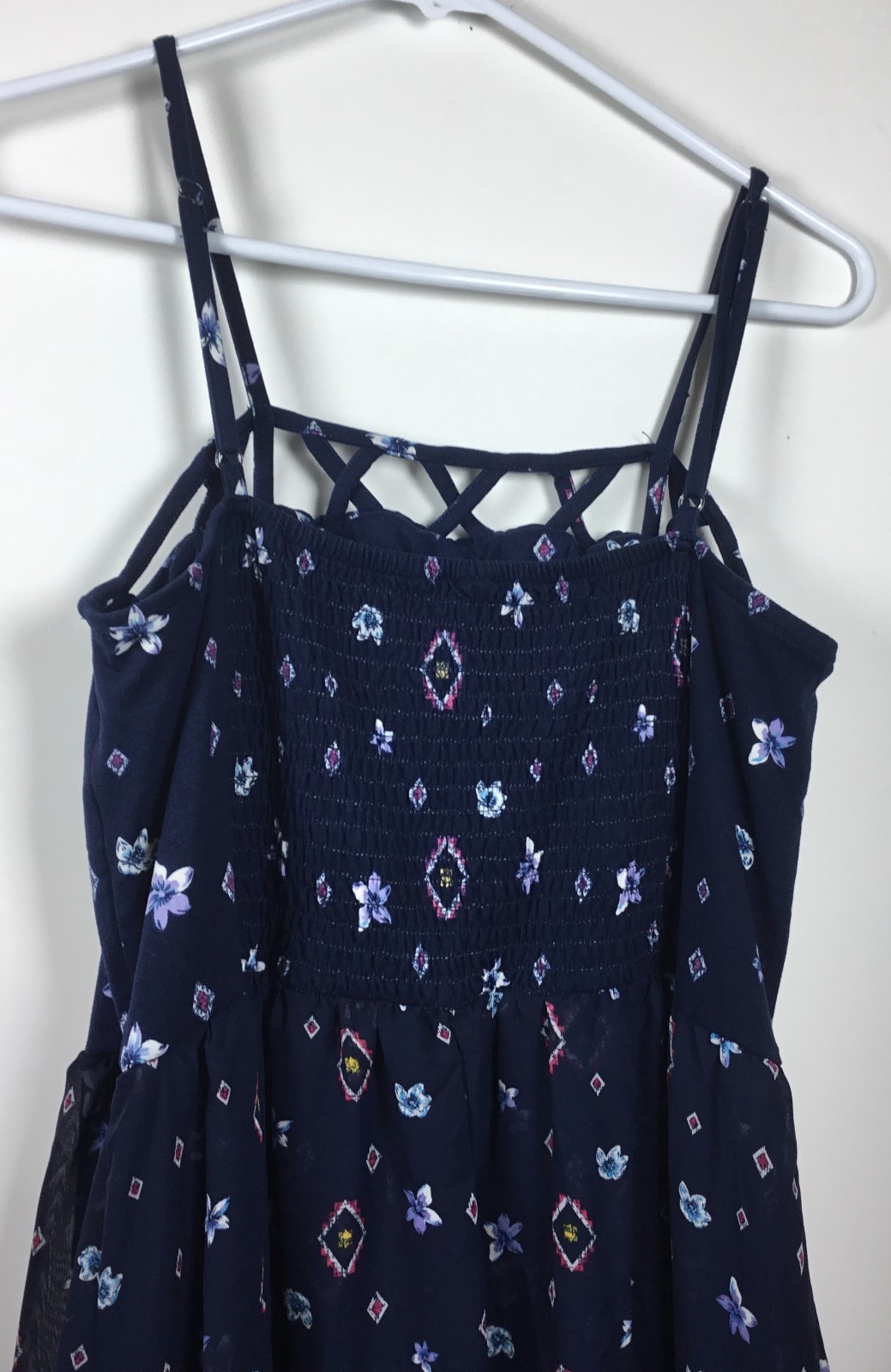 No Boundaries High Low Summer Maxi Floral Size L (11-13) Romper Sun Dress