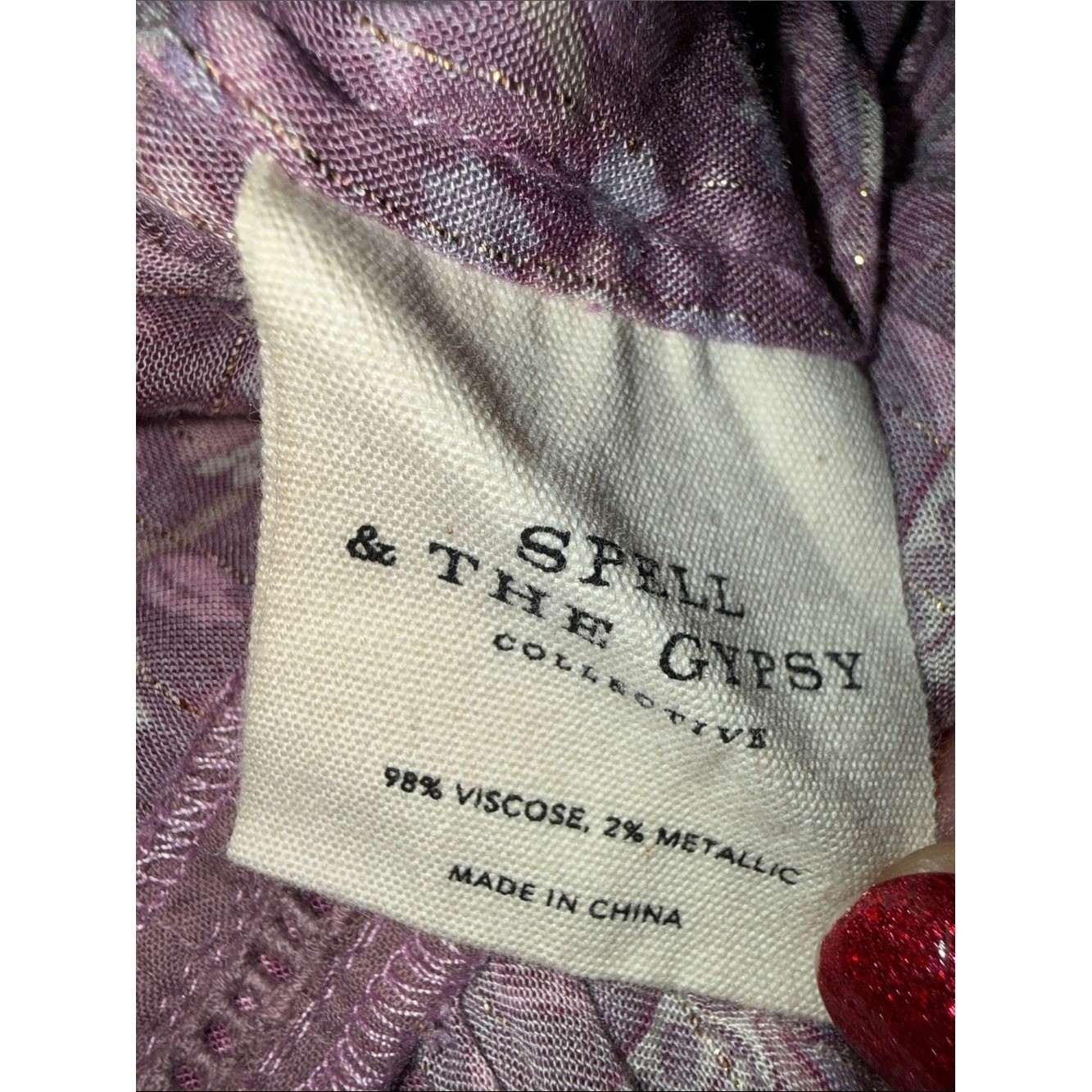 Spell & The Gypsy Collective Dahlia Gown in Mulberry Size Small