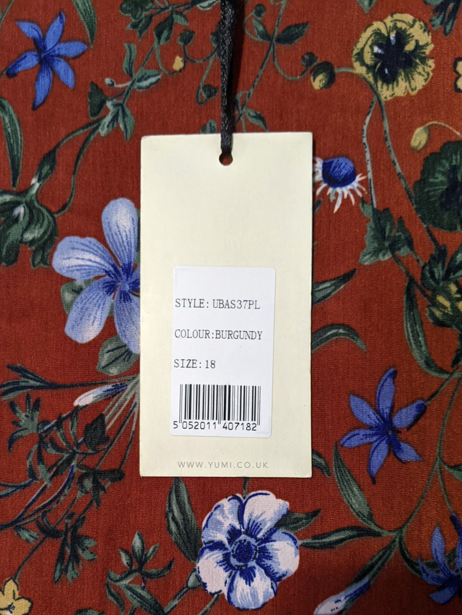 NWT Uttam Boutique CURVES Womens Button Front Floral Dress Sz 14 100% Polyester