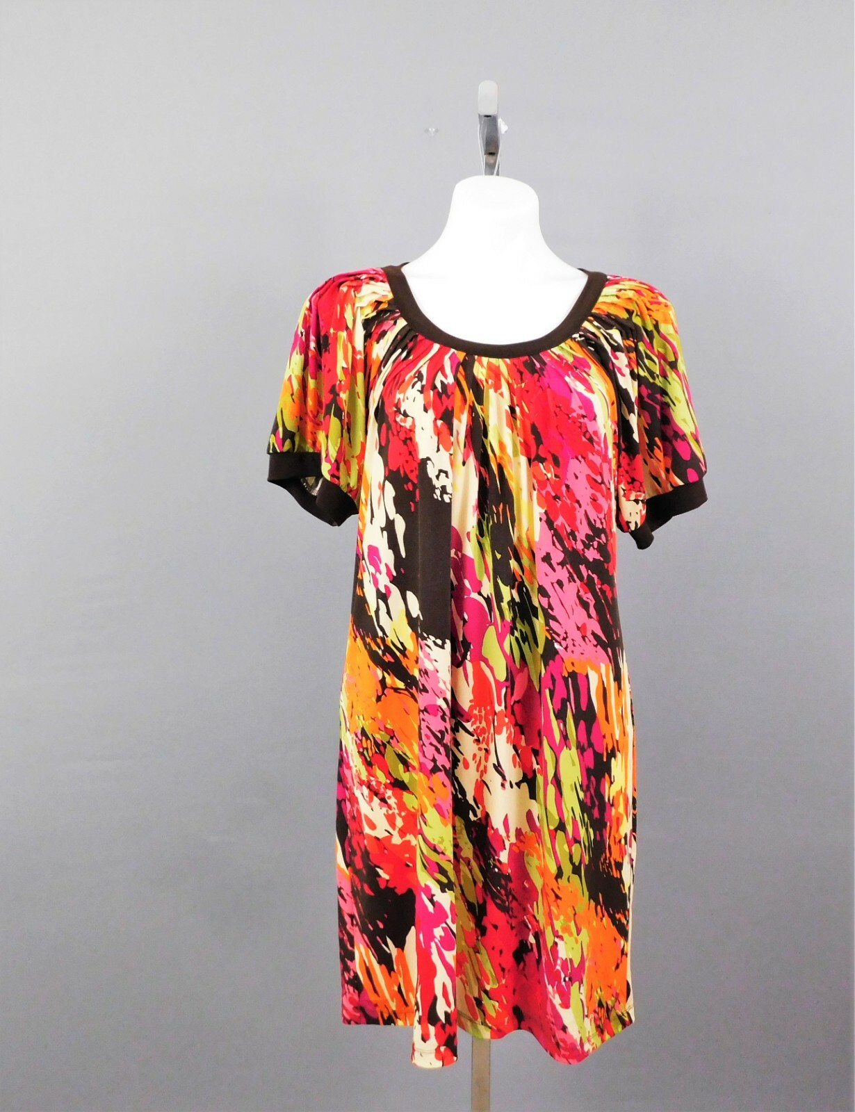 Chris McLaughlin Women’s Dress, Size 16, Multicolor, 95% Polyester, 5% Spandex