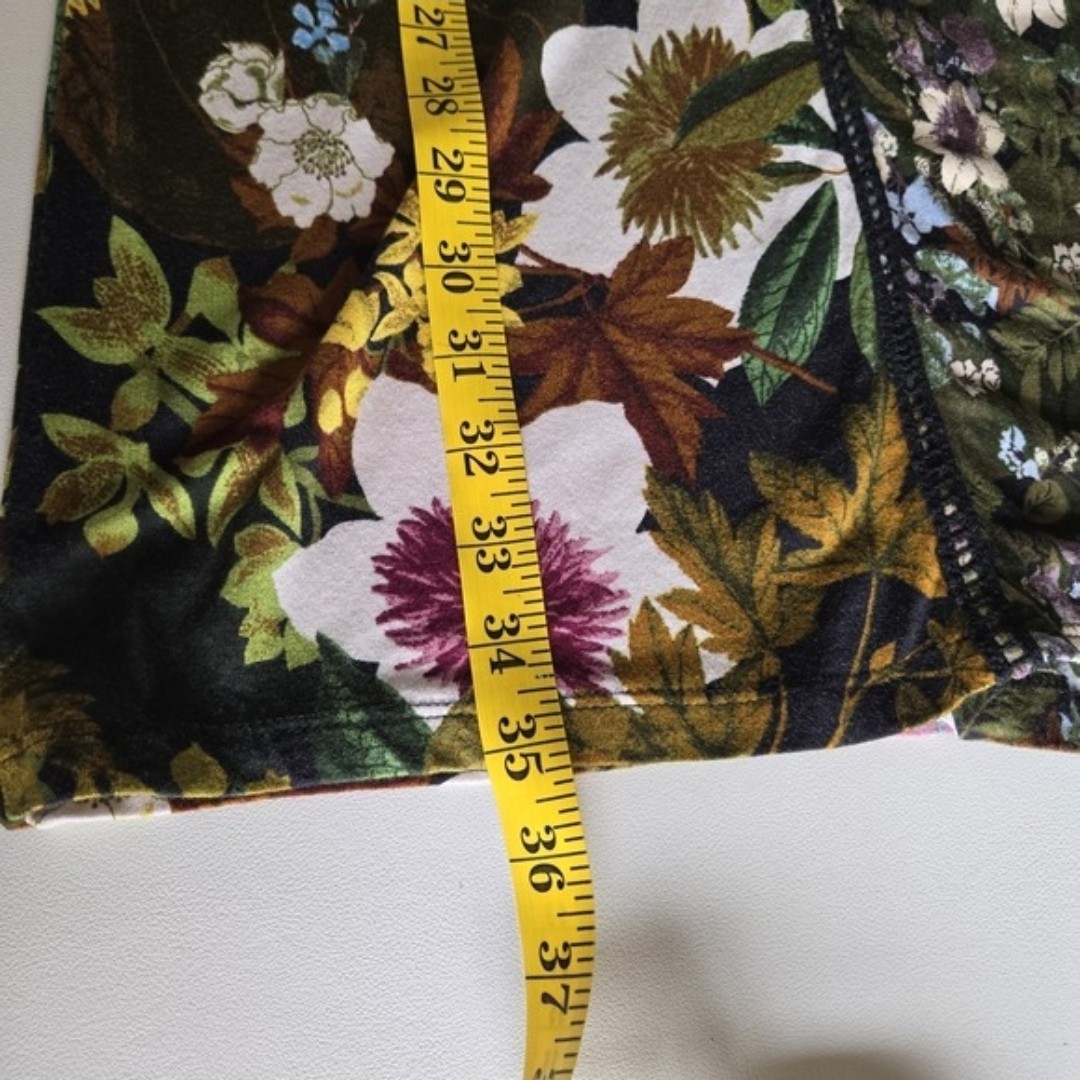 Desigual Morgana Floral Patchwork Dress Sze S Sheer Mesh Bell Sleeve Cottagecore