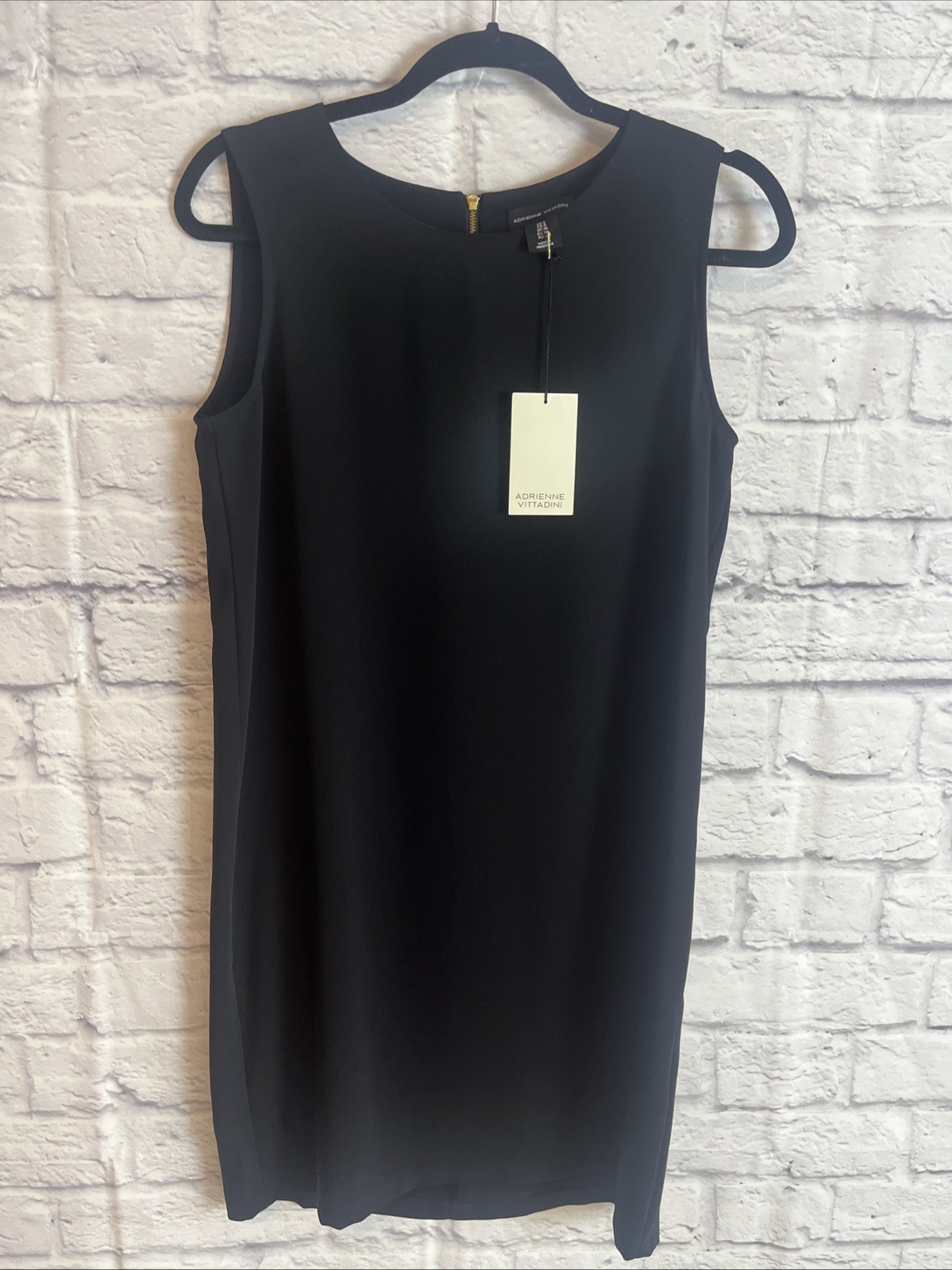 Adrienne Vittadini NWT Classic Elegant Capsule Wardrobe Black Sheath Dress 6