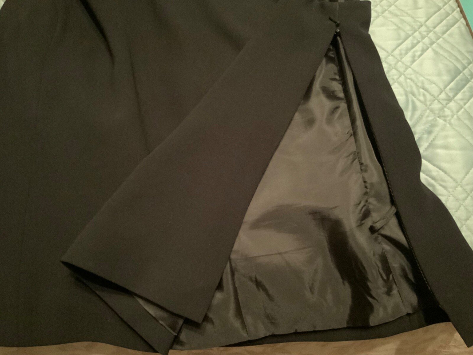 🌸Kasper Black Sleeveless Lined Side Zipper Polyester Tank Top Size 12 🌸