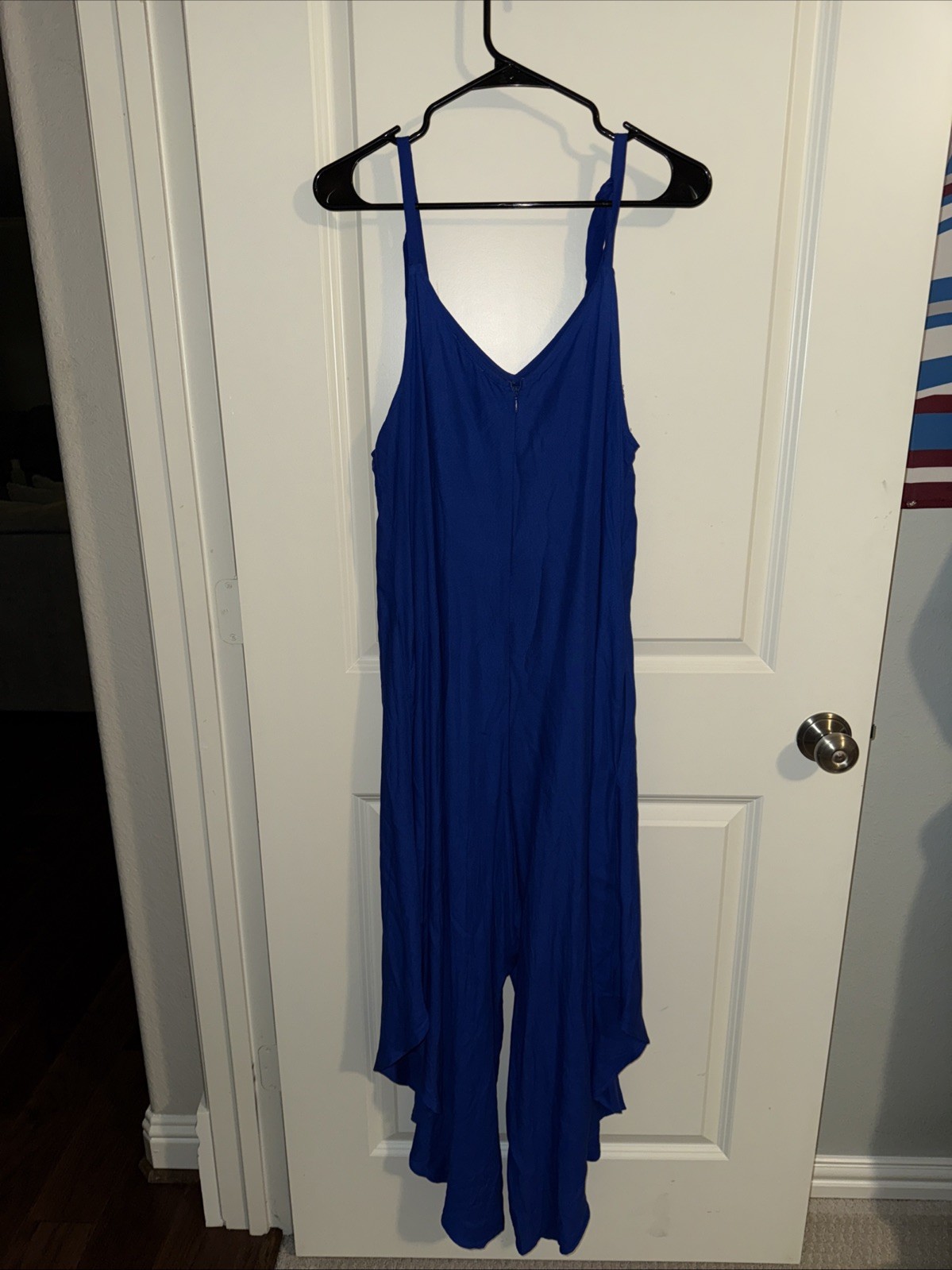 Royal Blue Vince Camuto Strappy Jumpsuit W/ Pockets Size Large