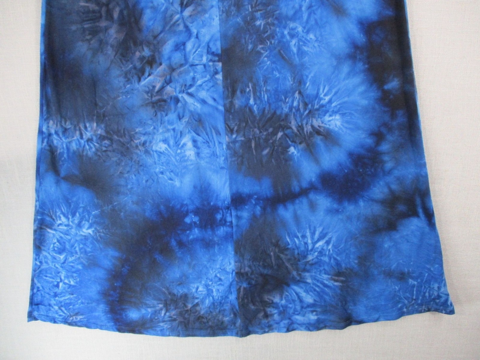 Blue Tie-Dye Maxi Dress By Ninexis With Adjustable Straps Sleeveless Lightweight