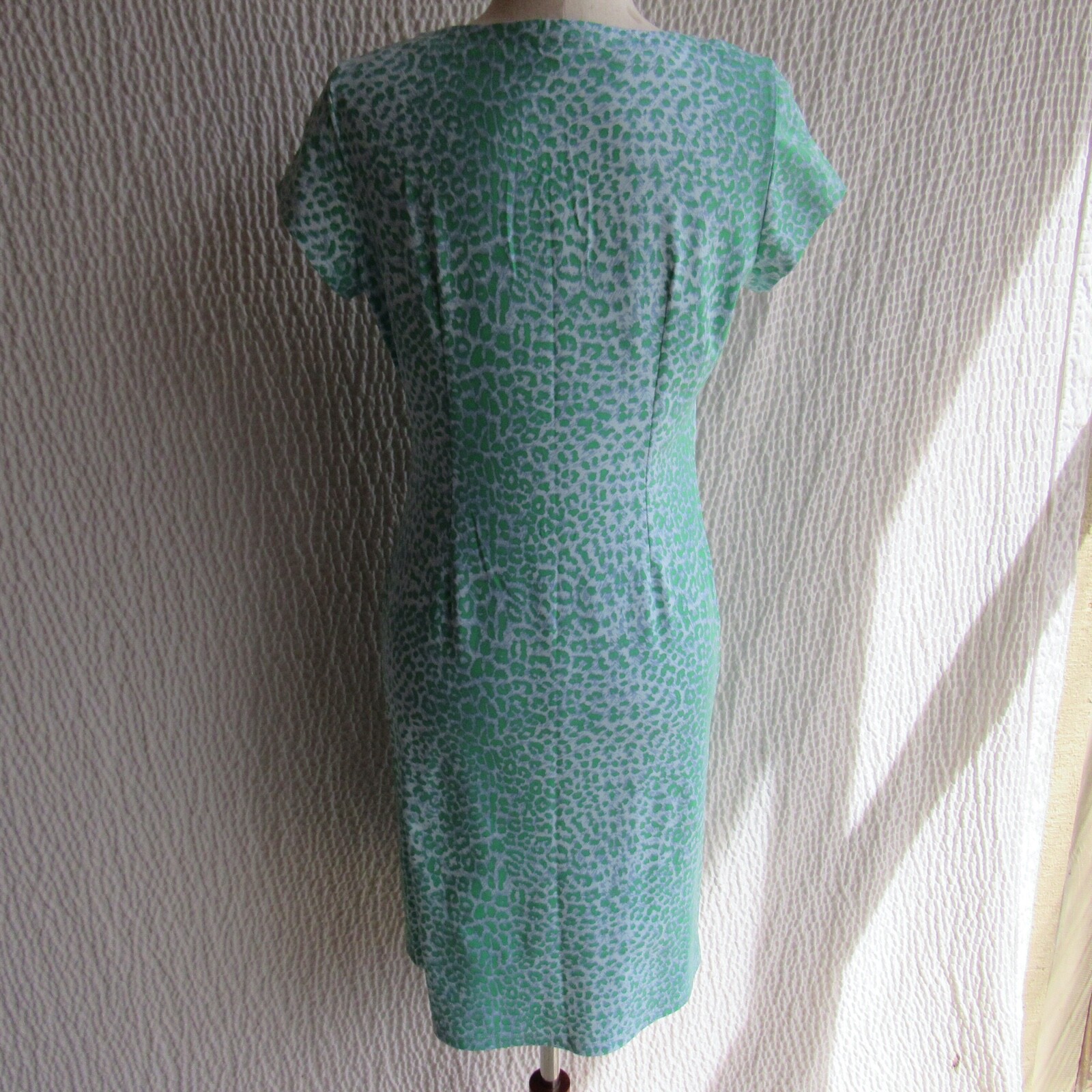 J. McLaughlin Dress M 2 Bundle Blue Green Short Slv Pockets Catalina Cloth