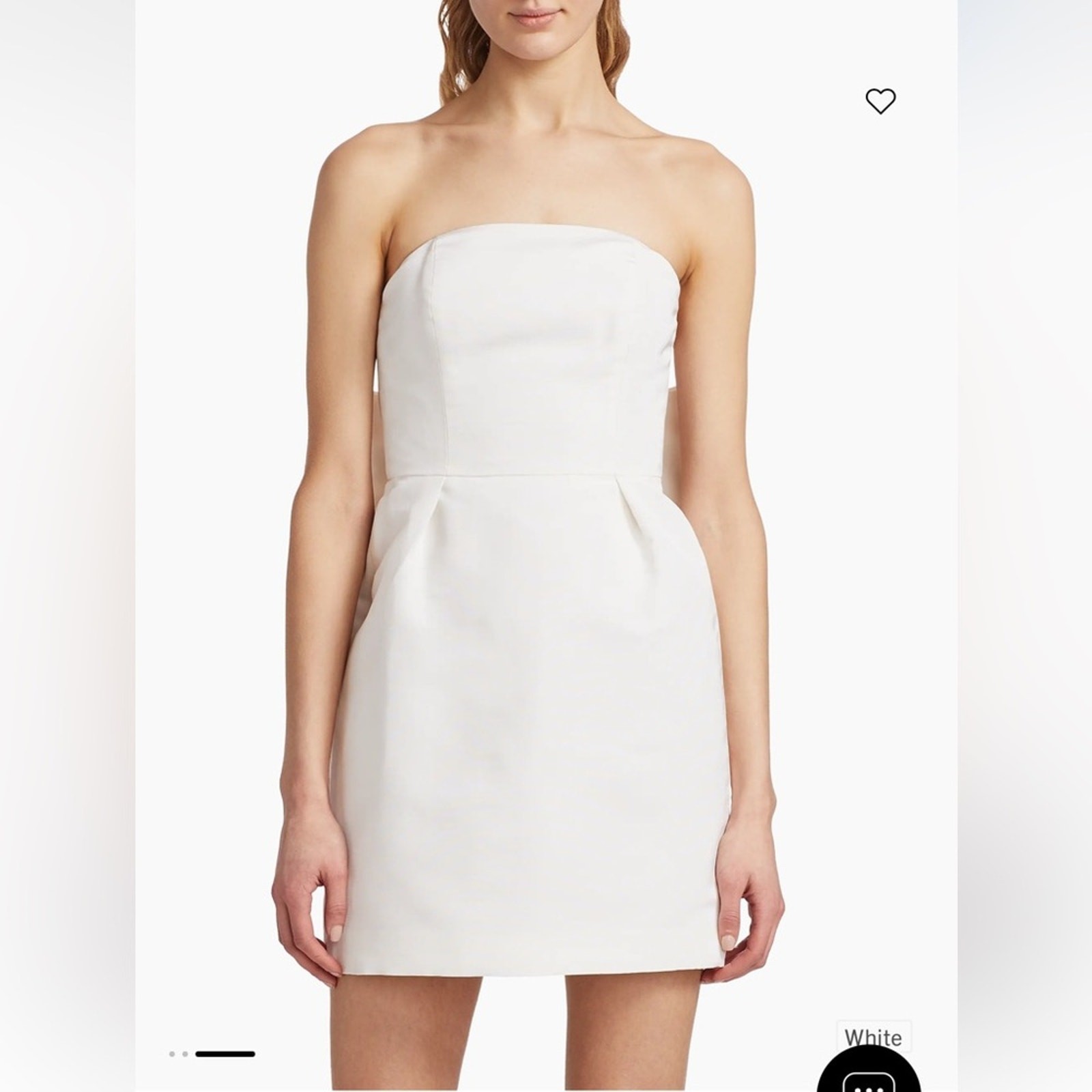 Alexia María Silk Faille Bow Back Minidress Size 4 NWT $795