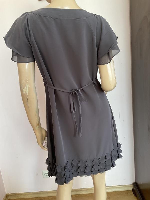 Women John Rocha Dress Grey Polyester 36