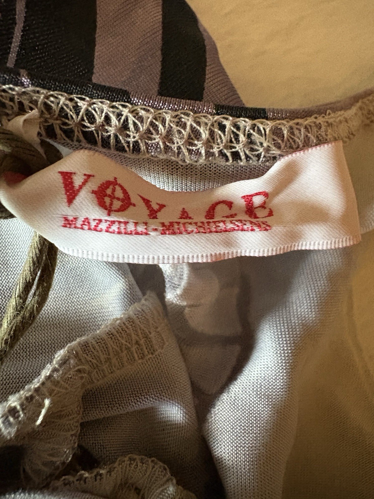 Voyage Mazzilli & Michielsens VTG Y2K Semi Sheer Sz 12 Art To Wear Dress NWT