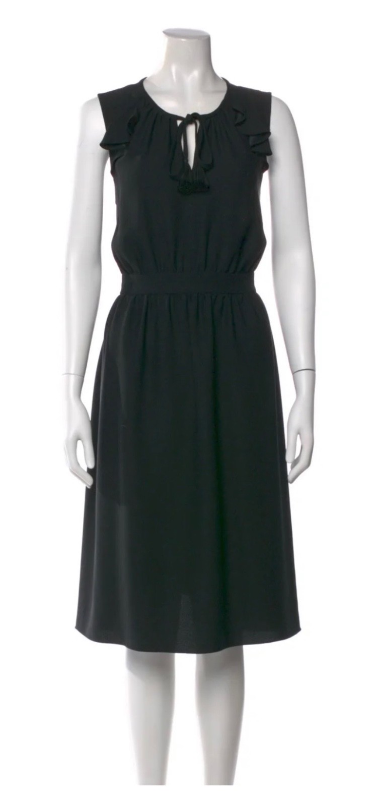 Kate Spade New York Scoop Neck Knee-Length Dress Black | Size: L