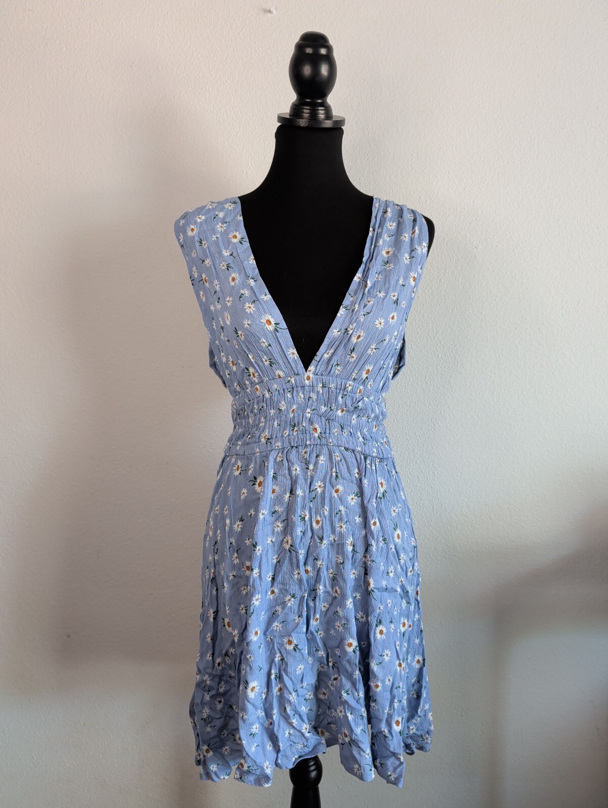 India boutique free size blue floral sundress