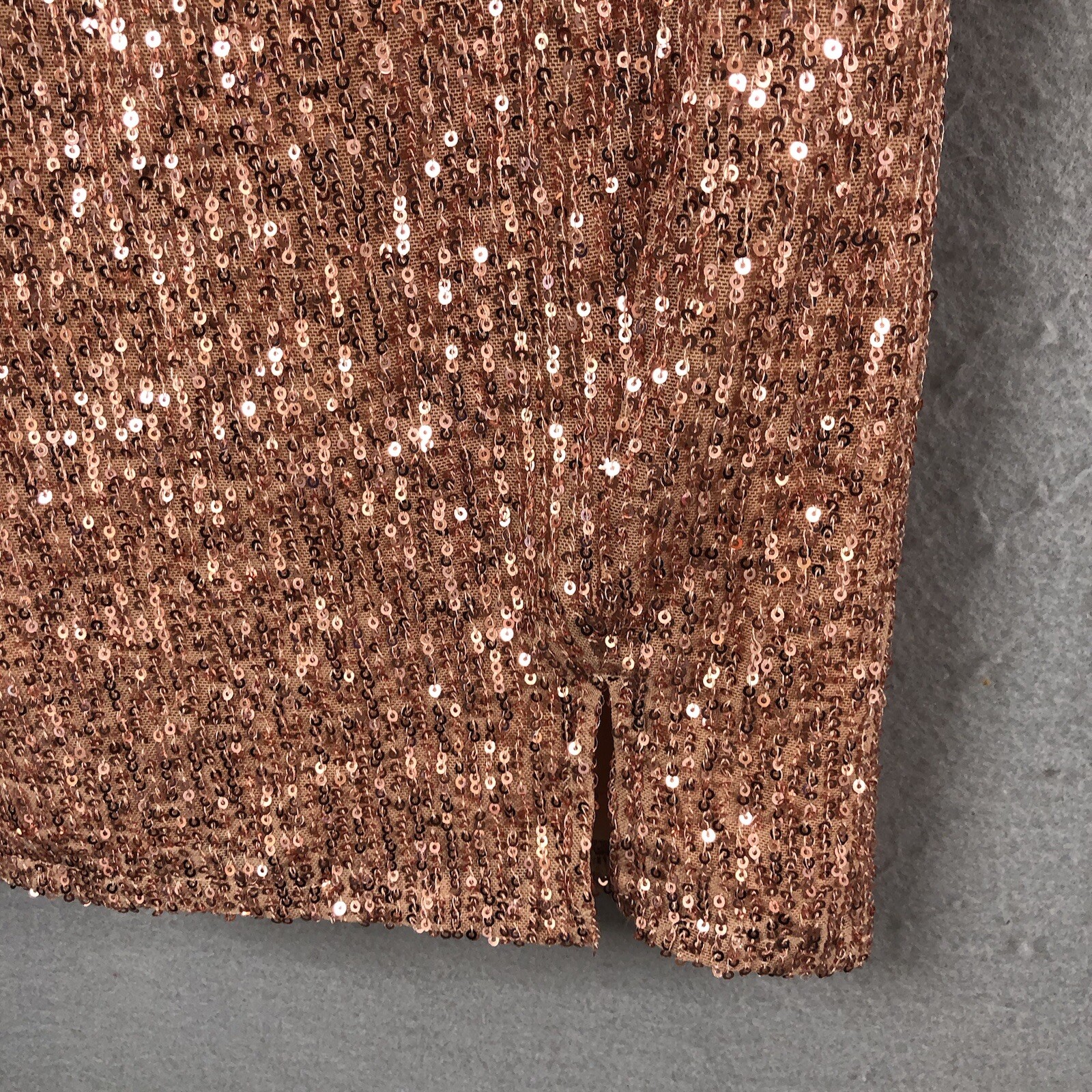 Hello Molly Mini Dress Womens 4 Pink Blush Sparkle Queen Sequin All Over NEW