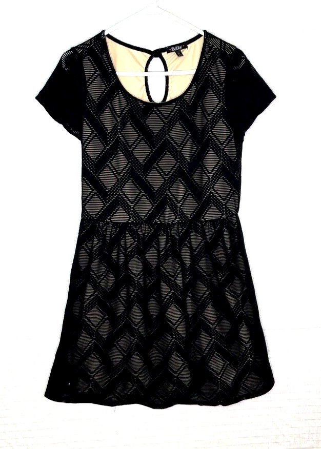 EUC Be Bop Women’s Black Lace Lined Dress-Elastic Waist XL