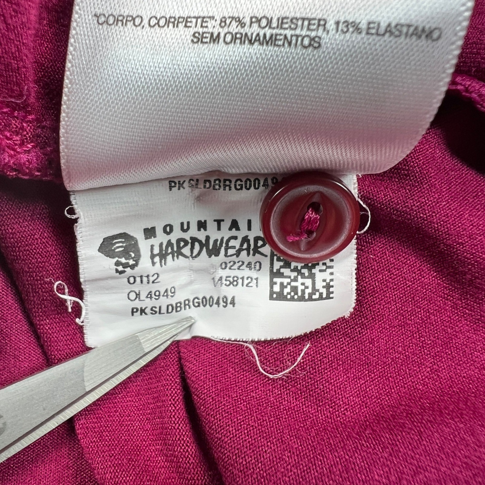 Mountain Hardwear Raspberry Hooded Active Tunic Dress Women Medium Stretch
