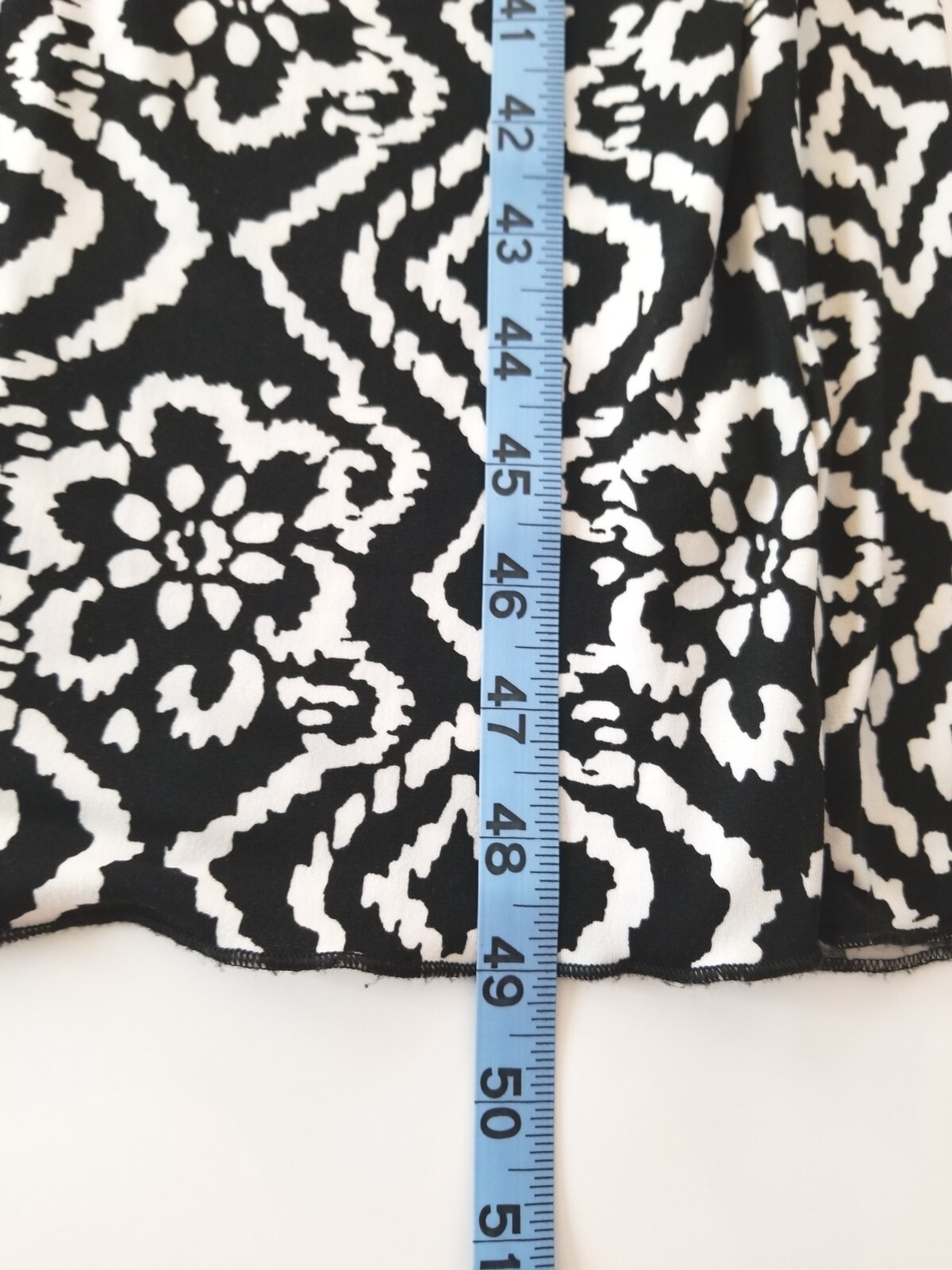Enfocus Petite Black & White Maxi Stretch Sleeveless Dress Size 6P 49″ Inches