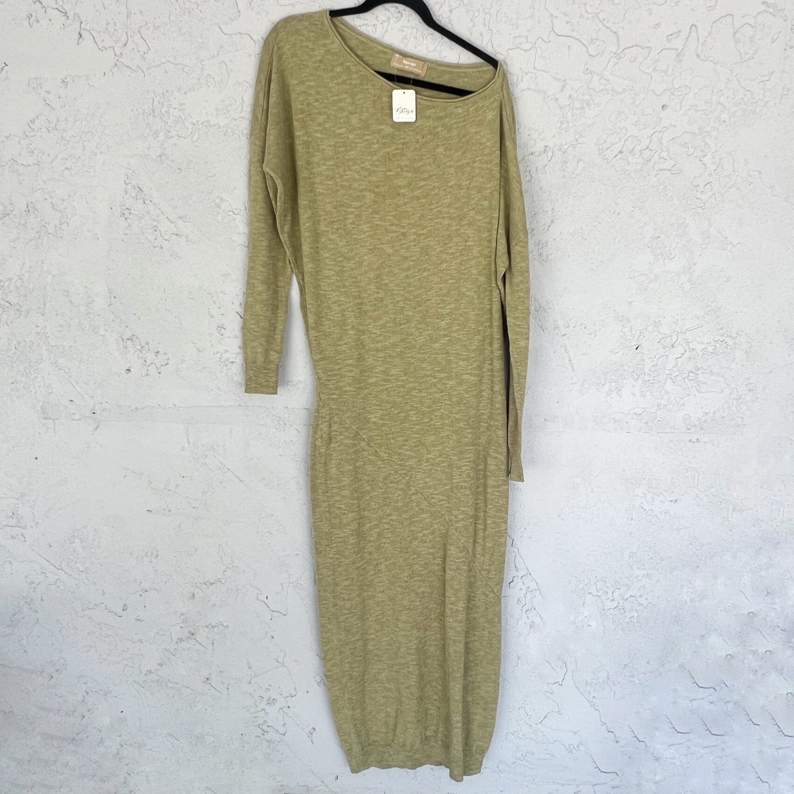 Free People Hollis Asymmetrical Beach Boho Maxi Dress Medium NWT Indie Vacation