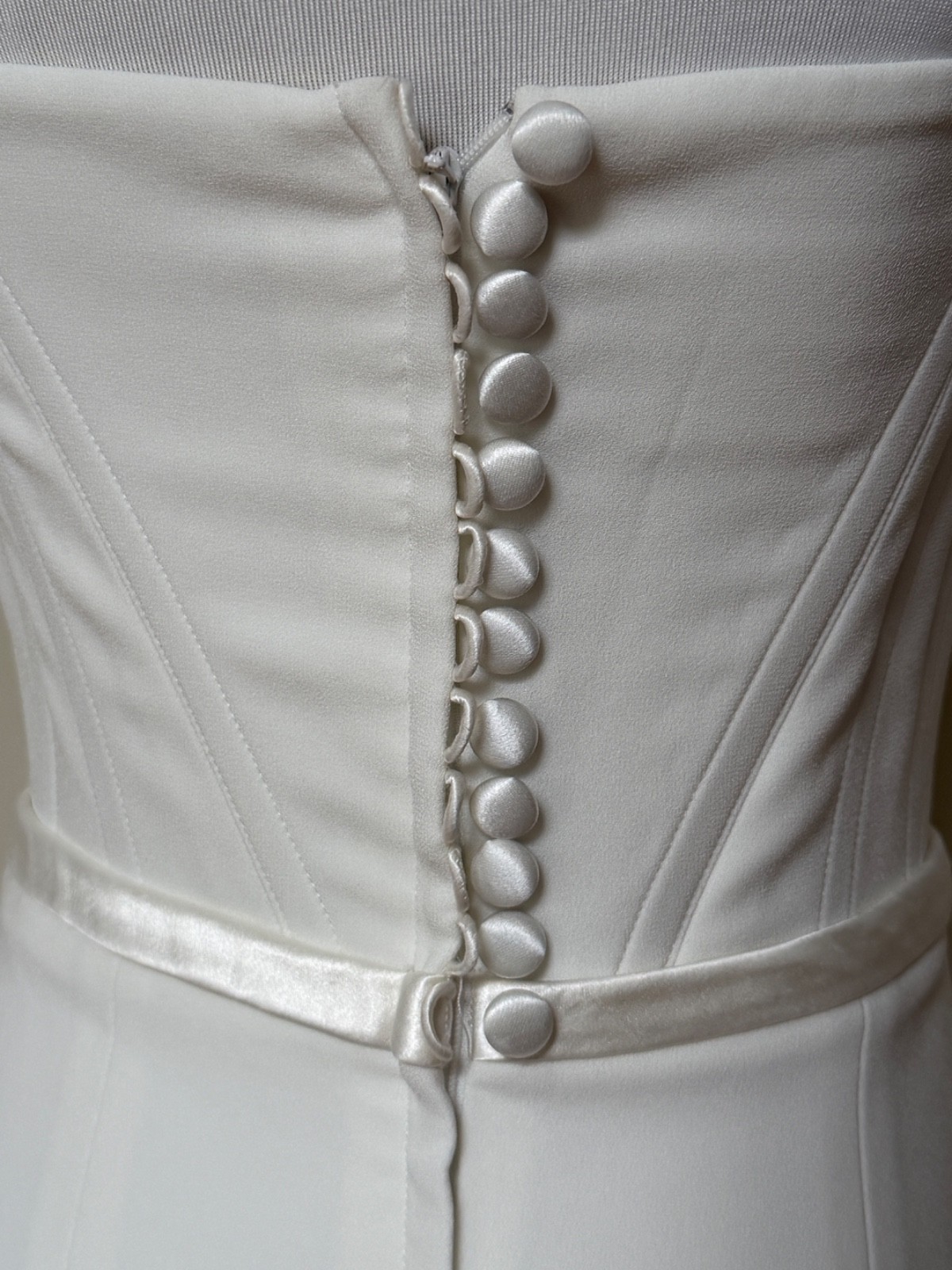 Alex Perry Elyse White Strapless Corset Draped Wedding Gown Dress 8 US 4 $6500