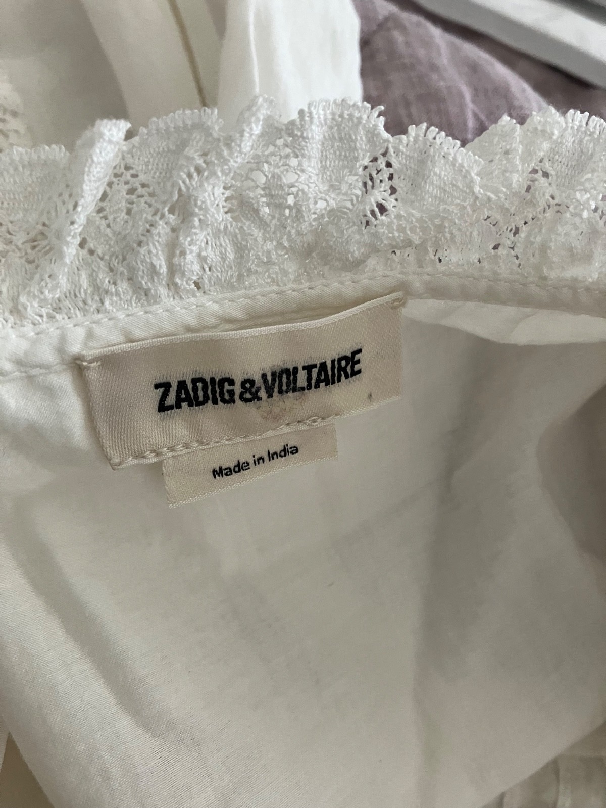Women Romane Zadig &Voltaire Cotton Flowing maxi Dress L
