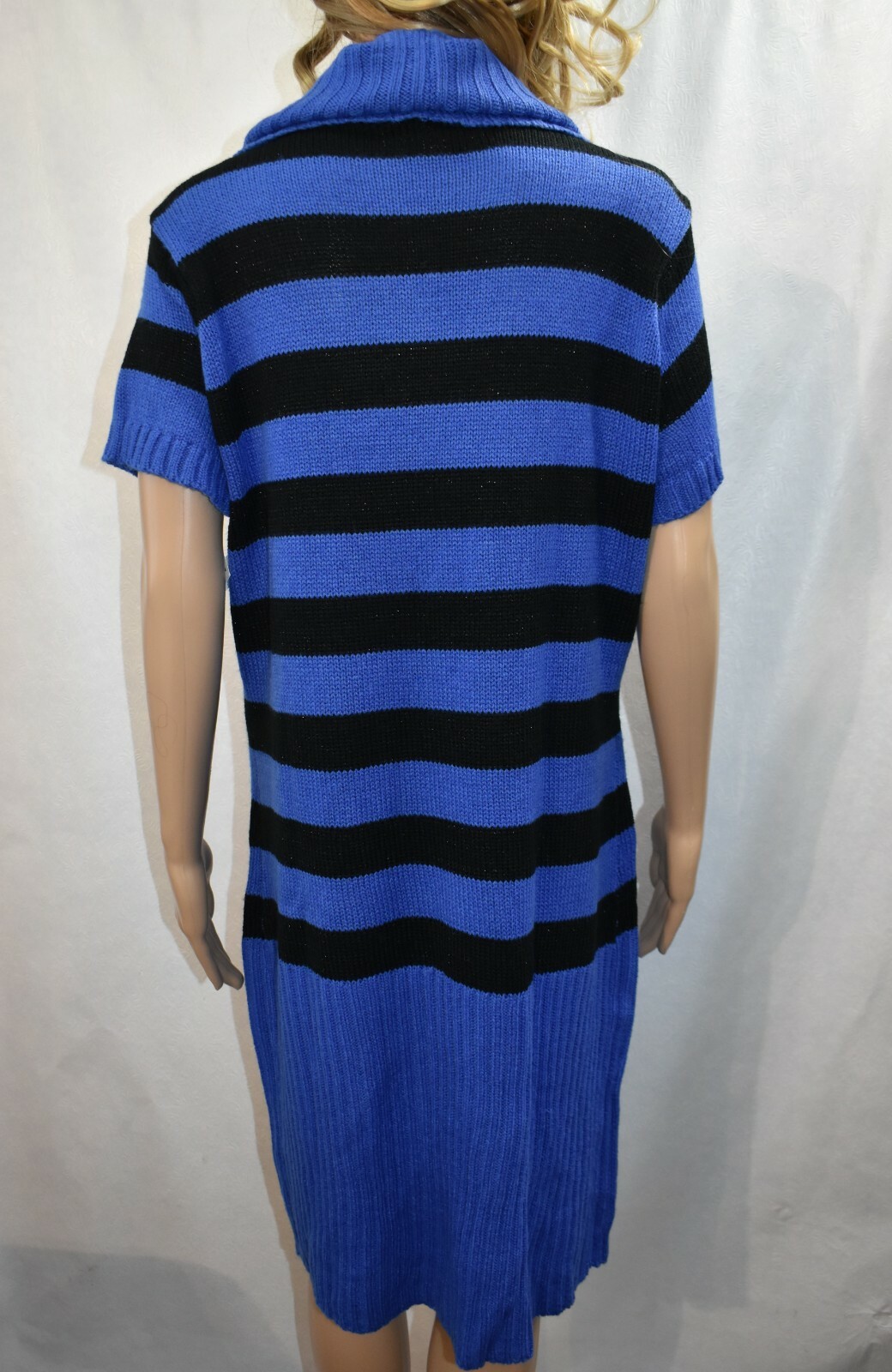 Sauci Dress Sweater Blue & Black Size Small Women’s
