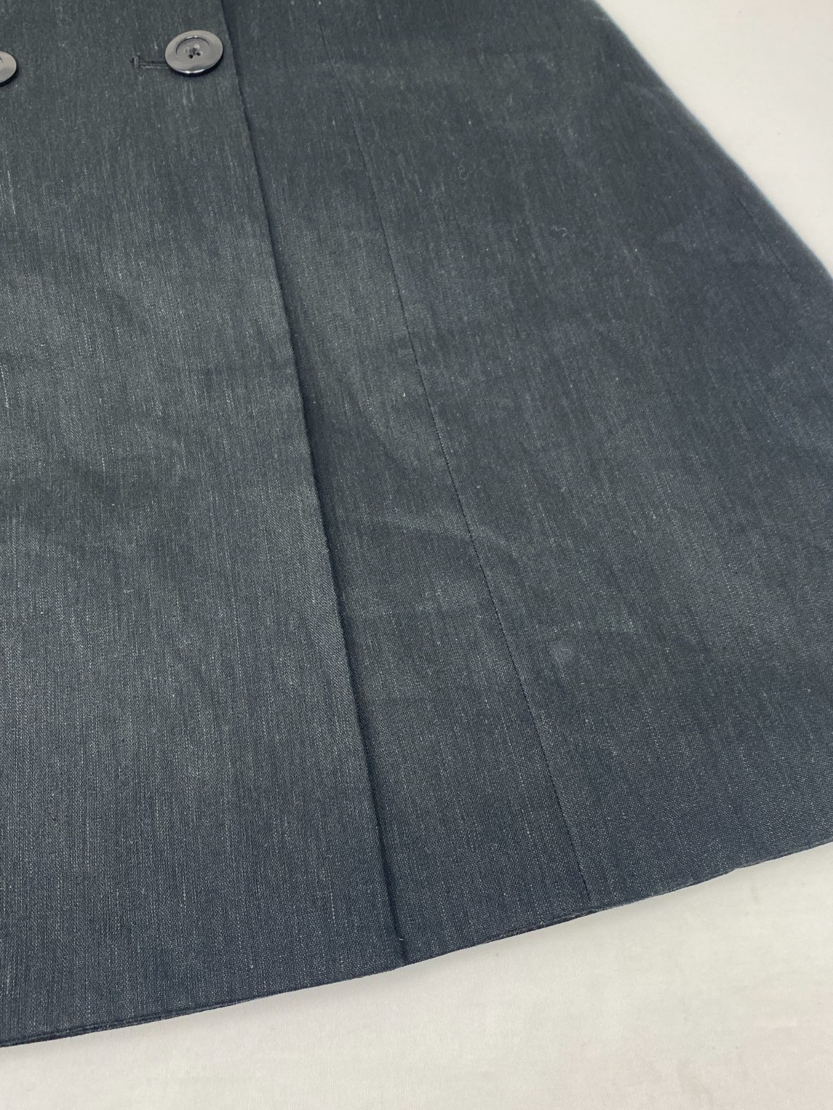 Alice + Olivia Meritt Black Linen Blend Tuxedo Dress 4 NWT $465