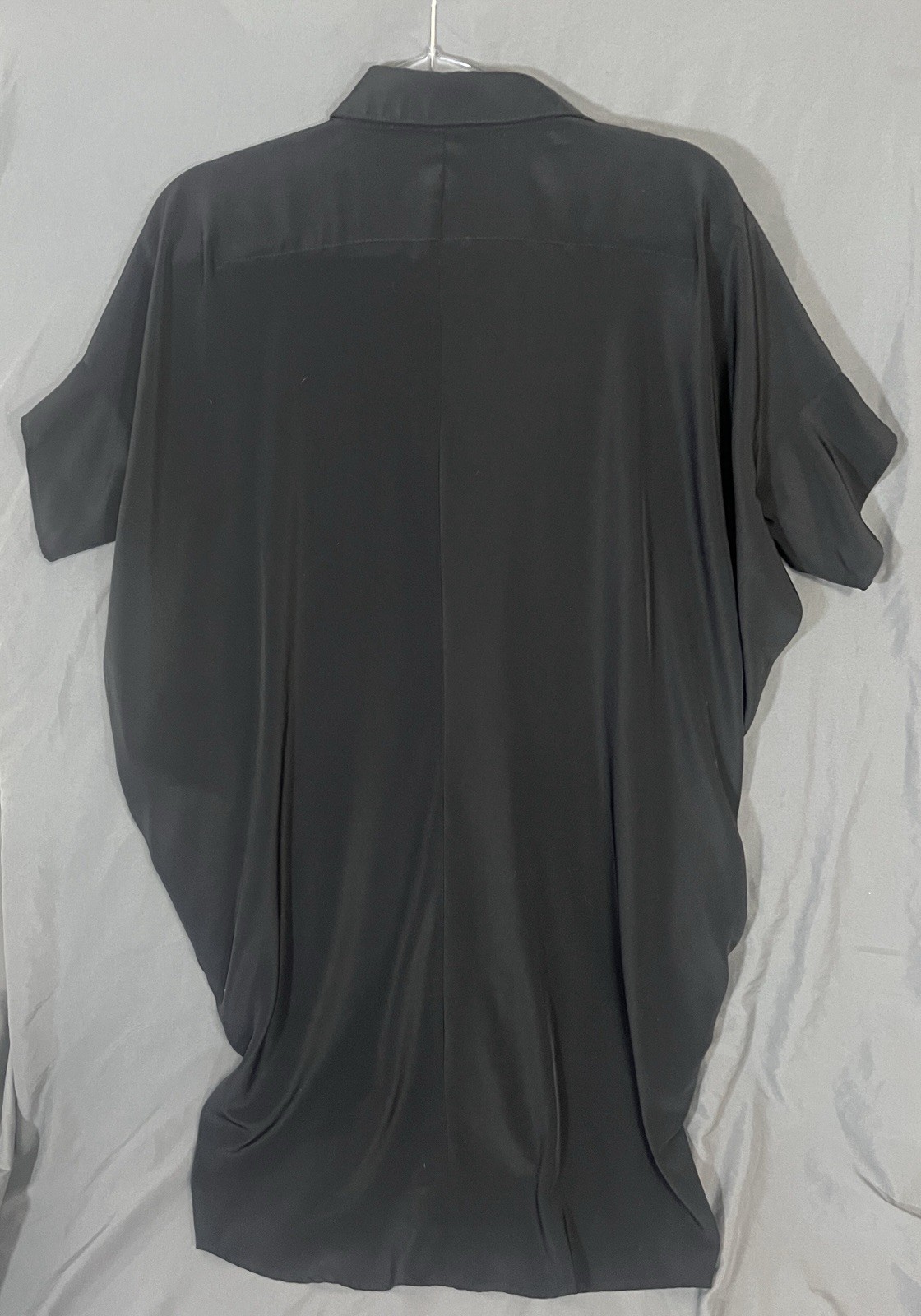 HATCH Black Oversized Button Front Blouse Shirt Dress One Size S/O Maternity