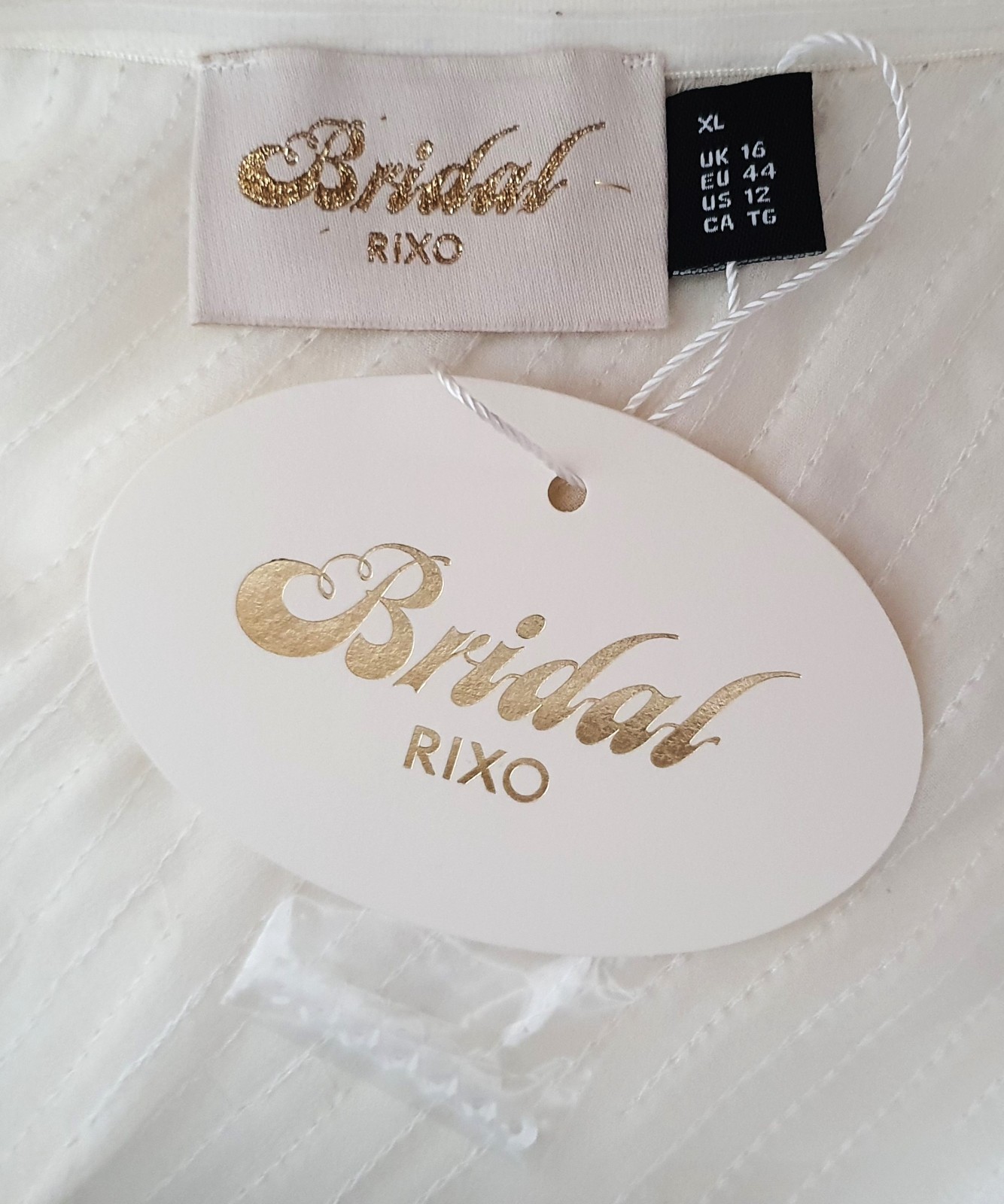 Rixo, Sequined Georgette Bradshaw Midi Dress, NEW W TAG, 16 UK / 12 US, Ivory